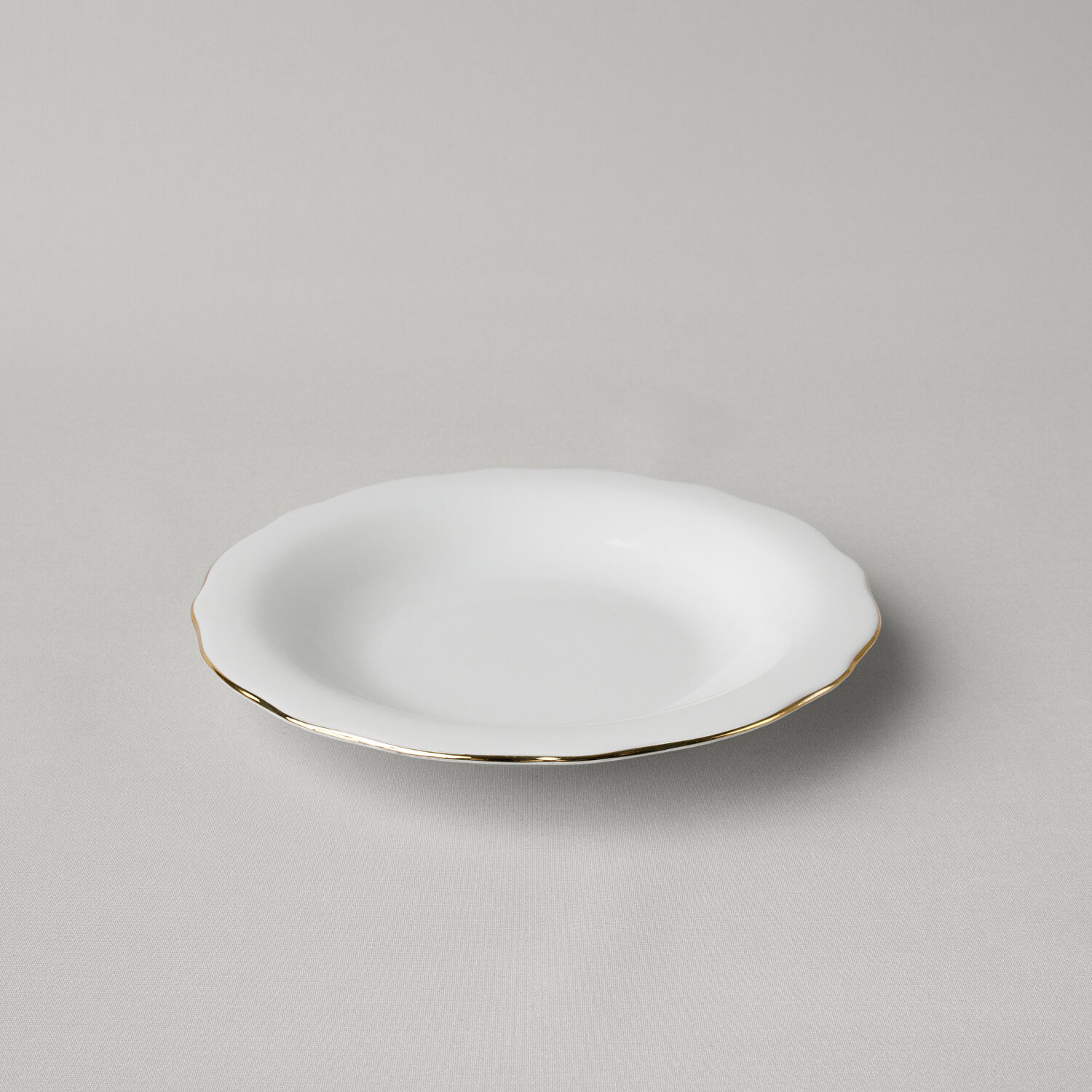 Linens Elegant Porselen Çukur Tabak 23 cm Gold