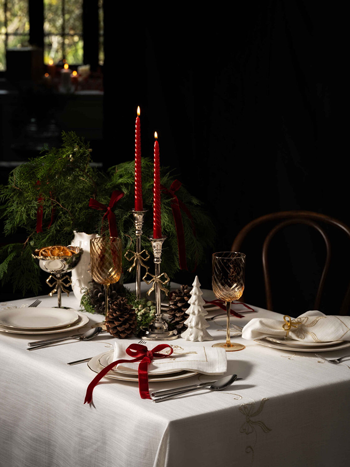 Linens Elegant Porselen Çukur Tabak 23 cm Gold