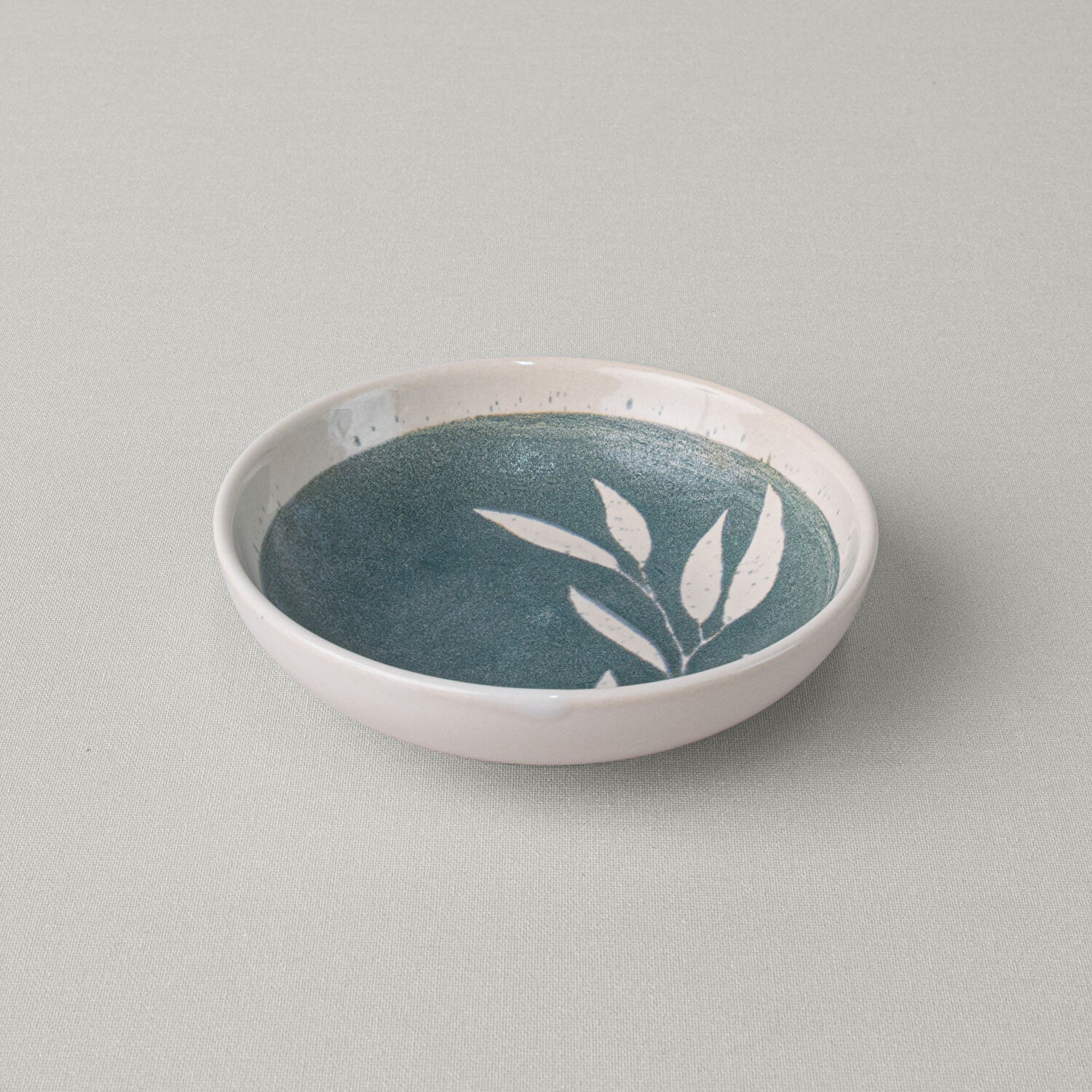 Linens Daphne Seramik 13 cm Çerezlik Yeşil