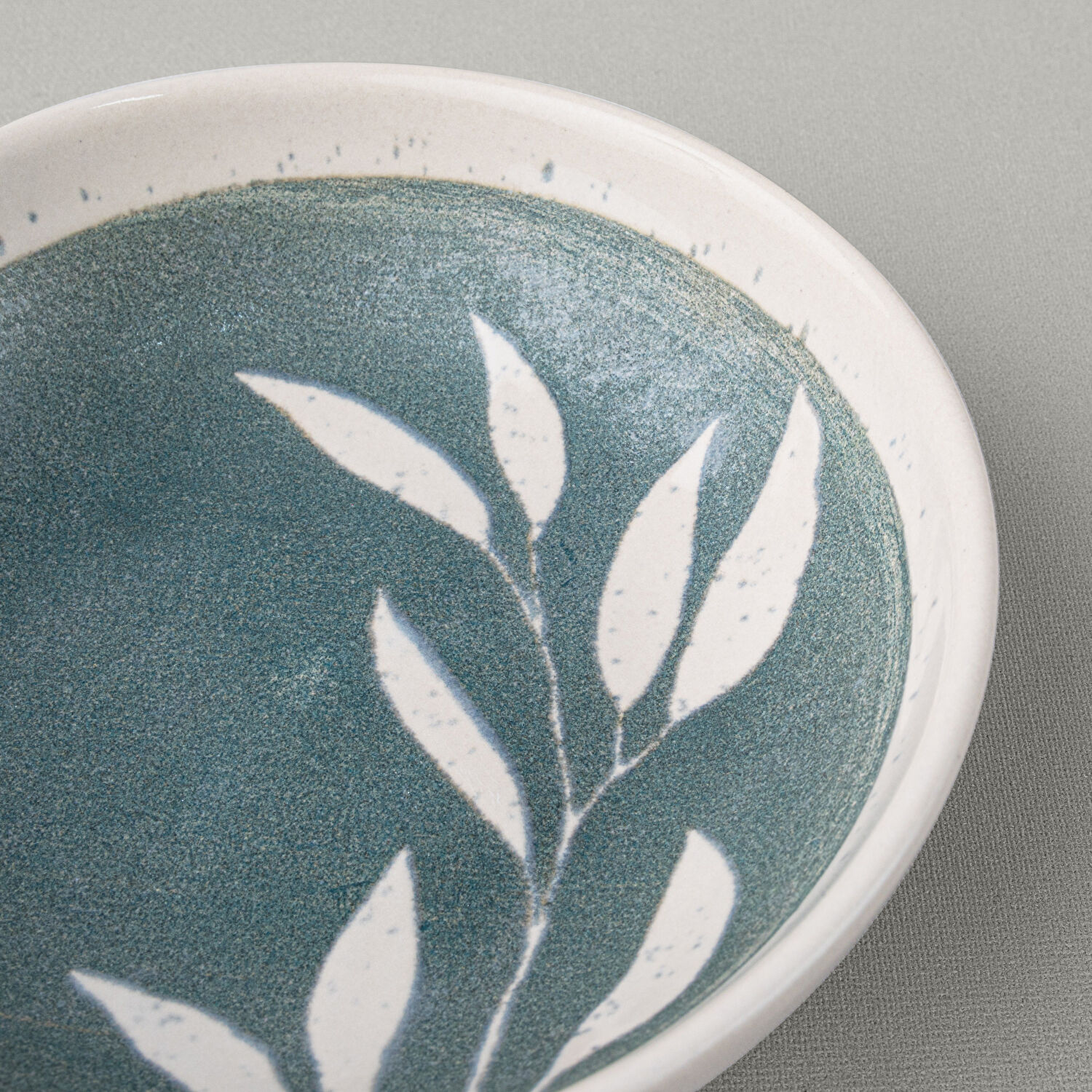 Linens Daphne Seramik 13 cm Çerezlik Yeşil