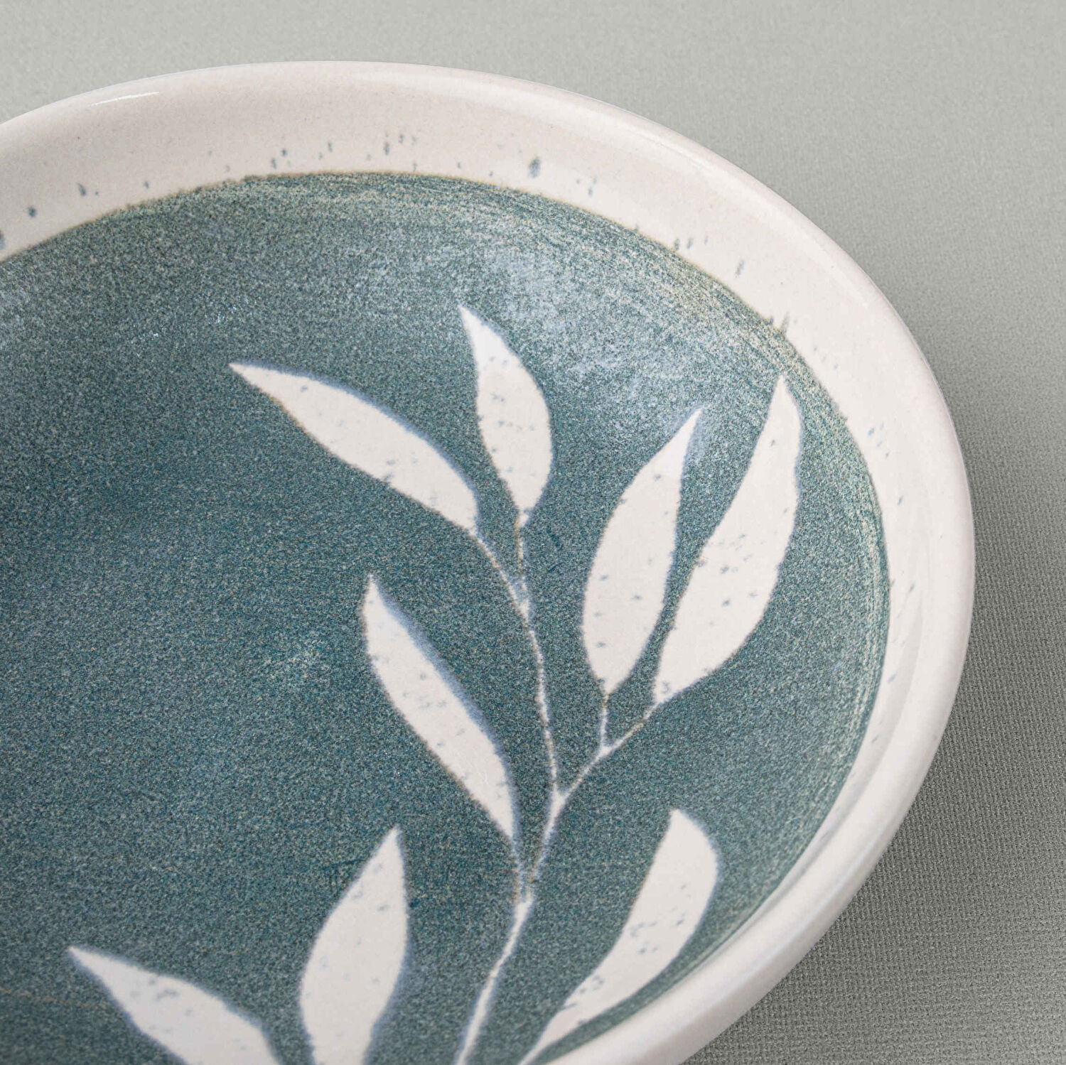 Linens Daphne Seramik 13 cm Çerezlik Yeşil