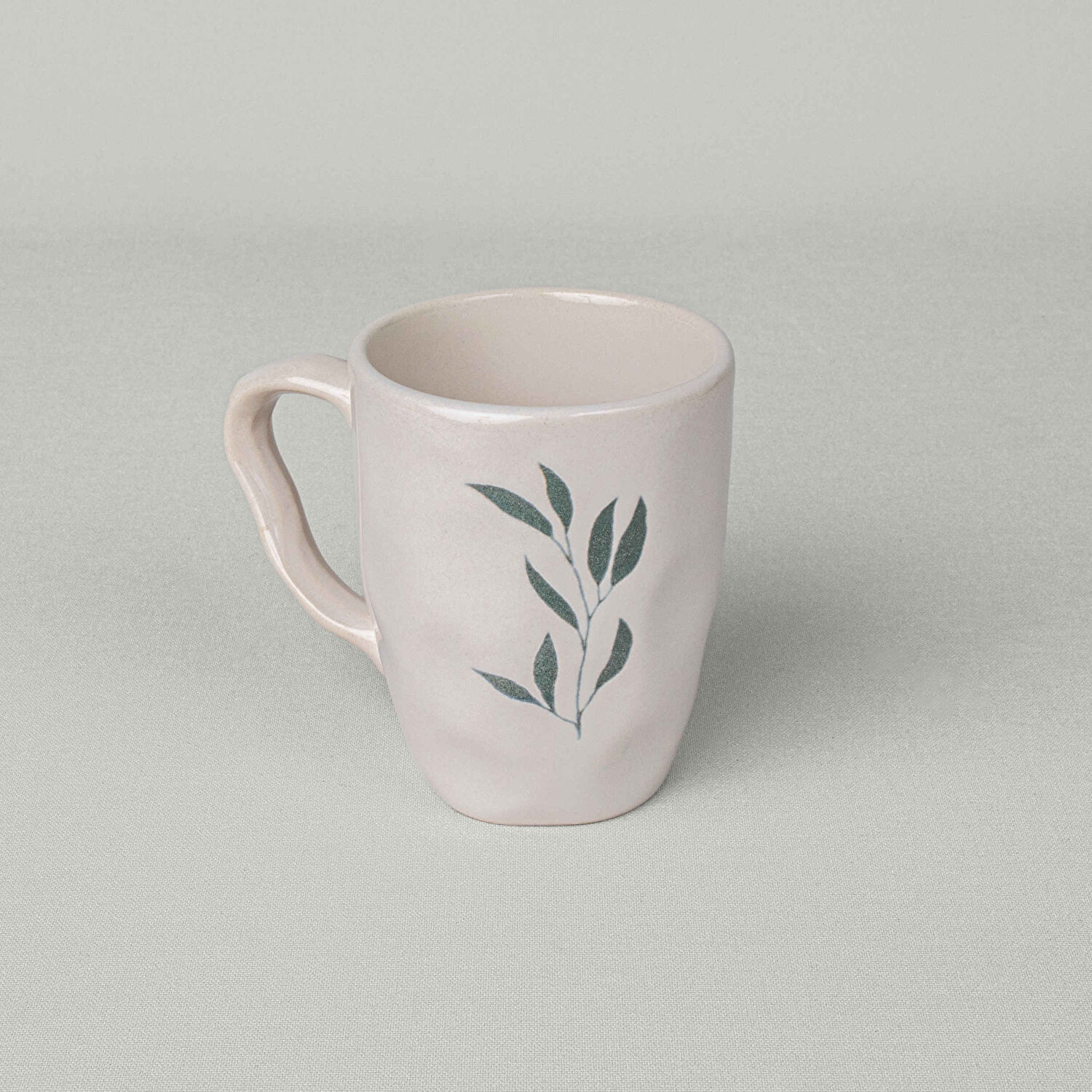 Linens Daphne Seramik 370 ml Kupa Ekru