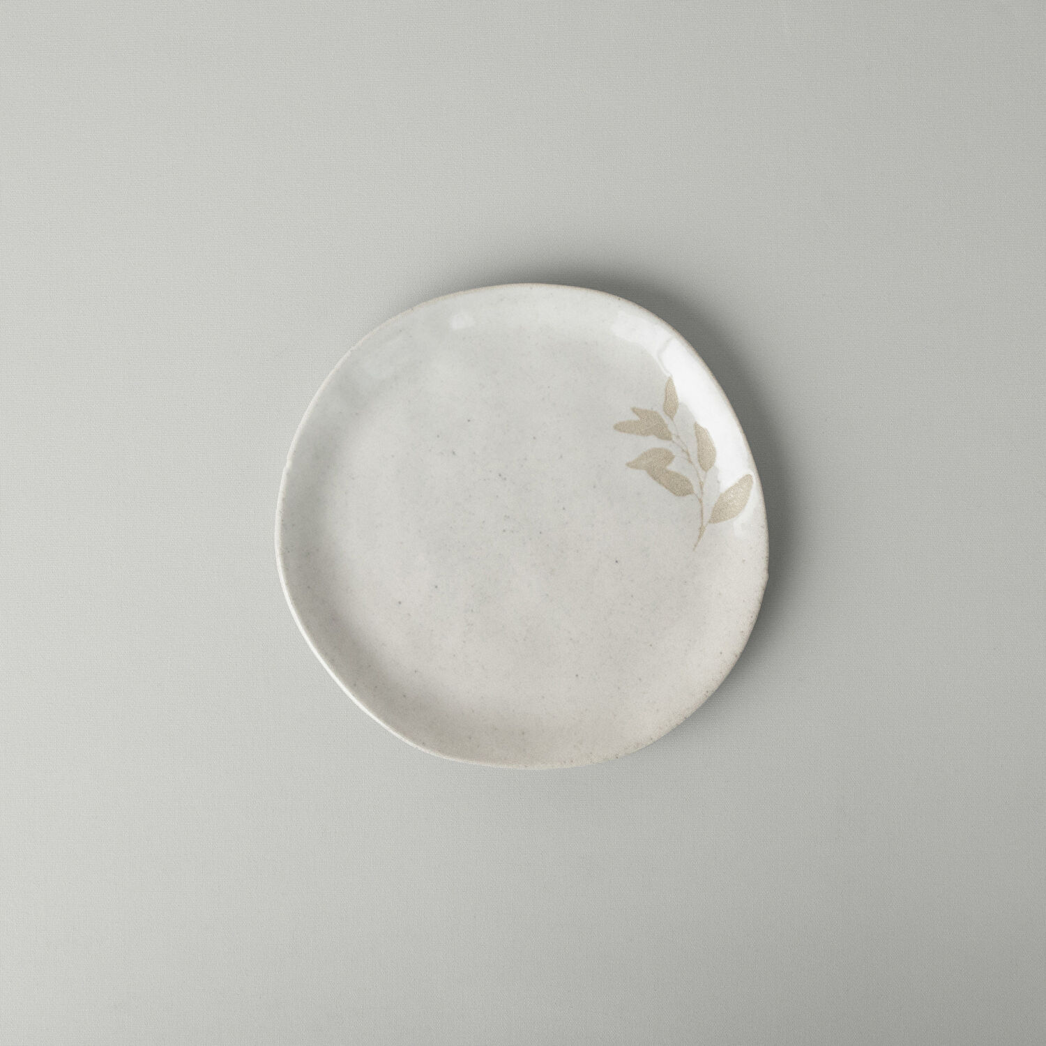 Linens Laurel Seramik 20 cm Pasta Tabağı Ekru