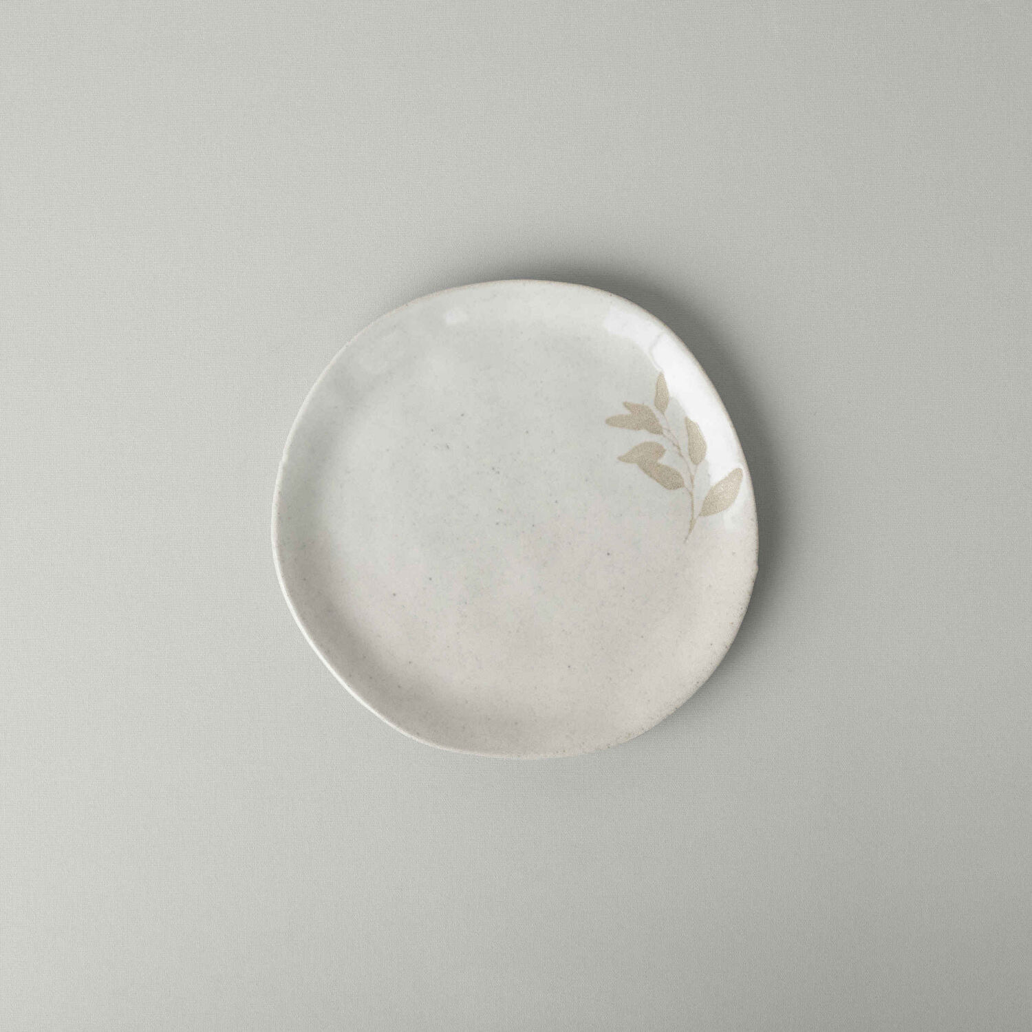 Linens Laurel Seramik 20 cm Pasta Tabağı Ekru