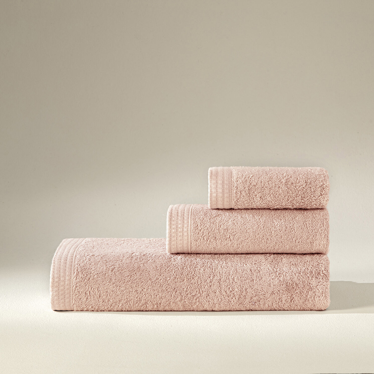 Linens Cozy Bambu 50x85 cm Yüz Havlusu Rose