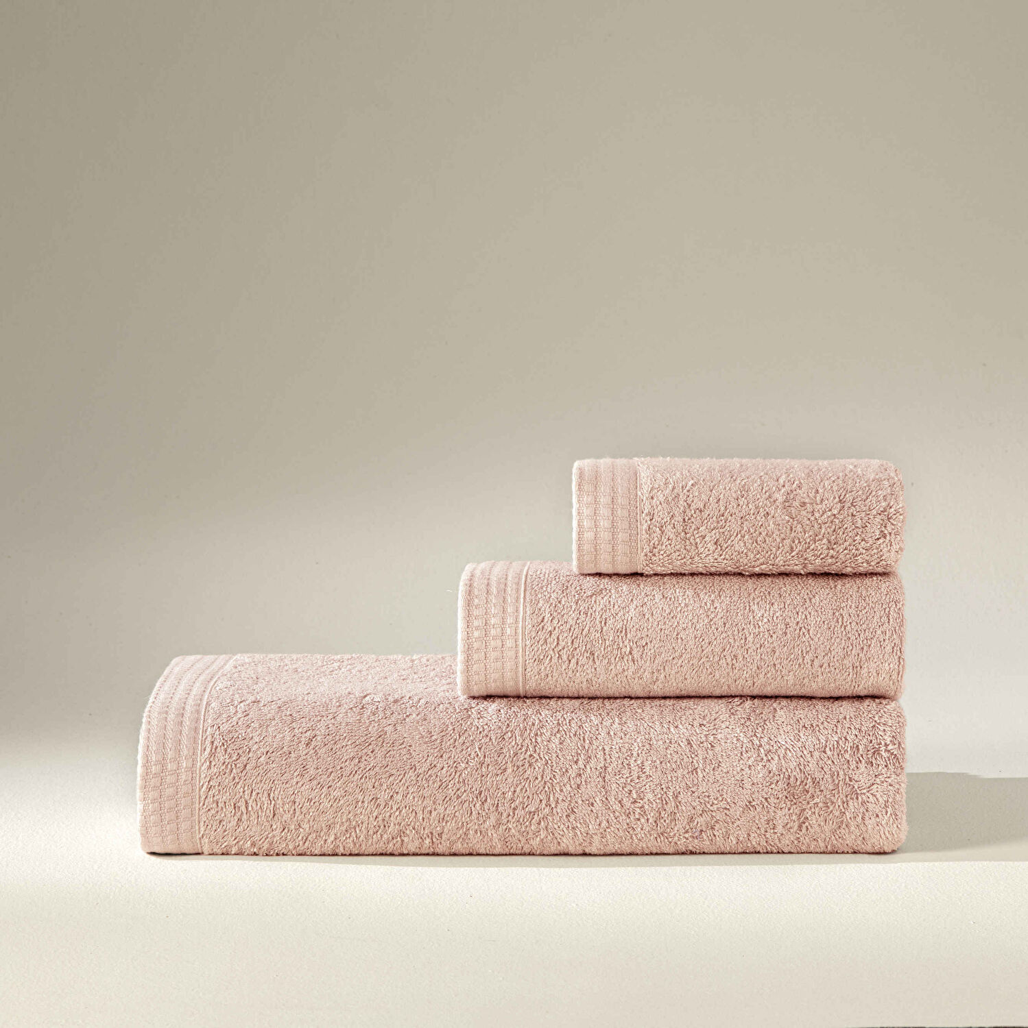 Linens Cozy Bambu 50x85 cm Yüz Havlusu Rose