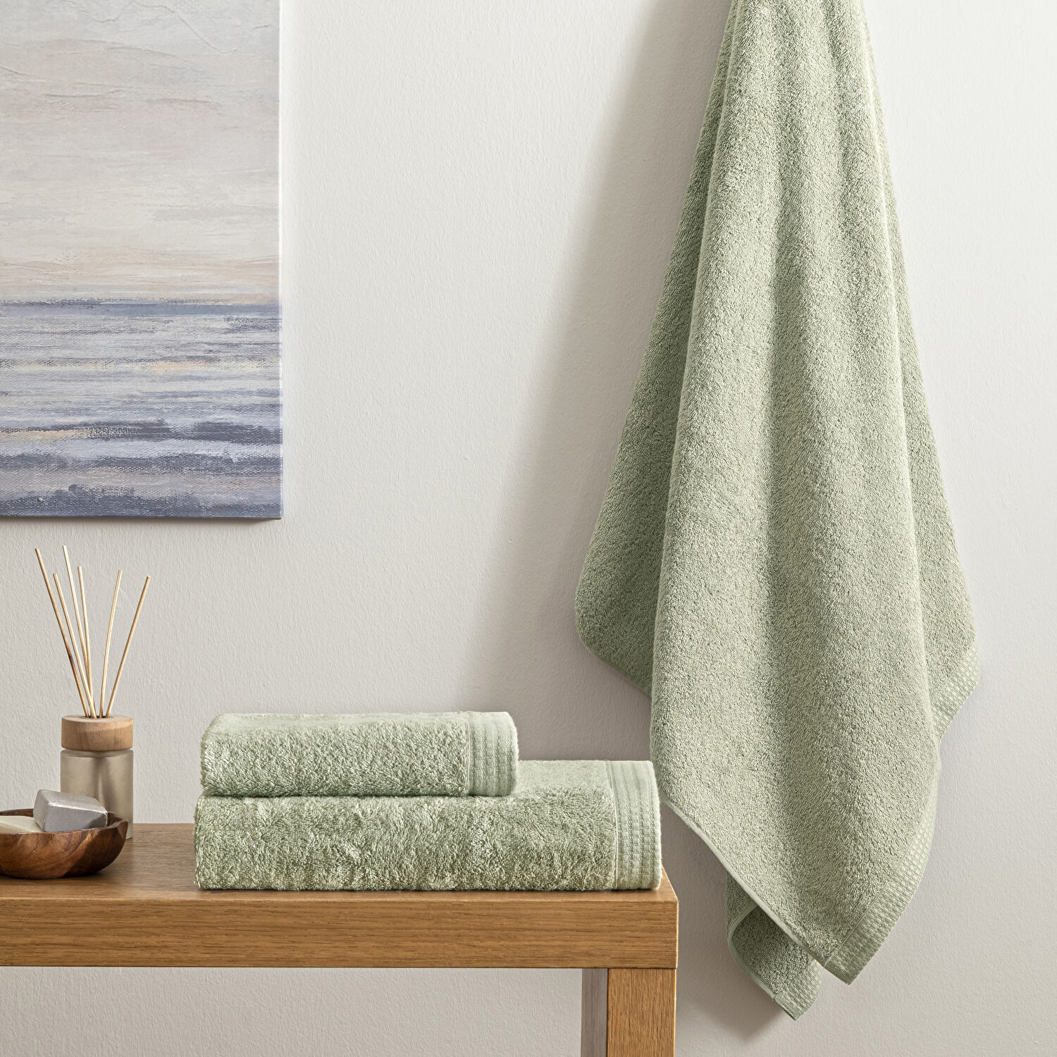 Linens Cozy Bambu 50x85 cm Yüz Havlusu Adacayı