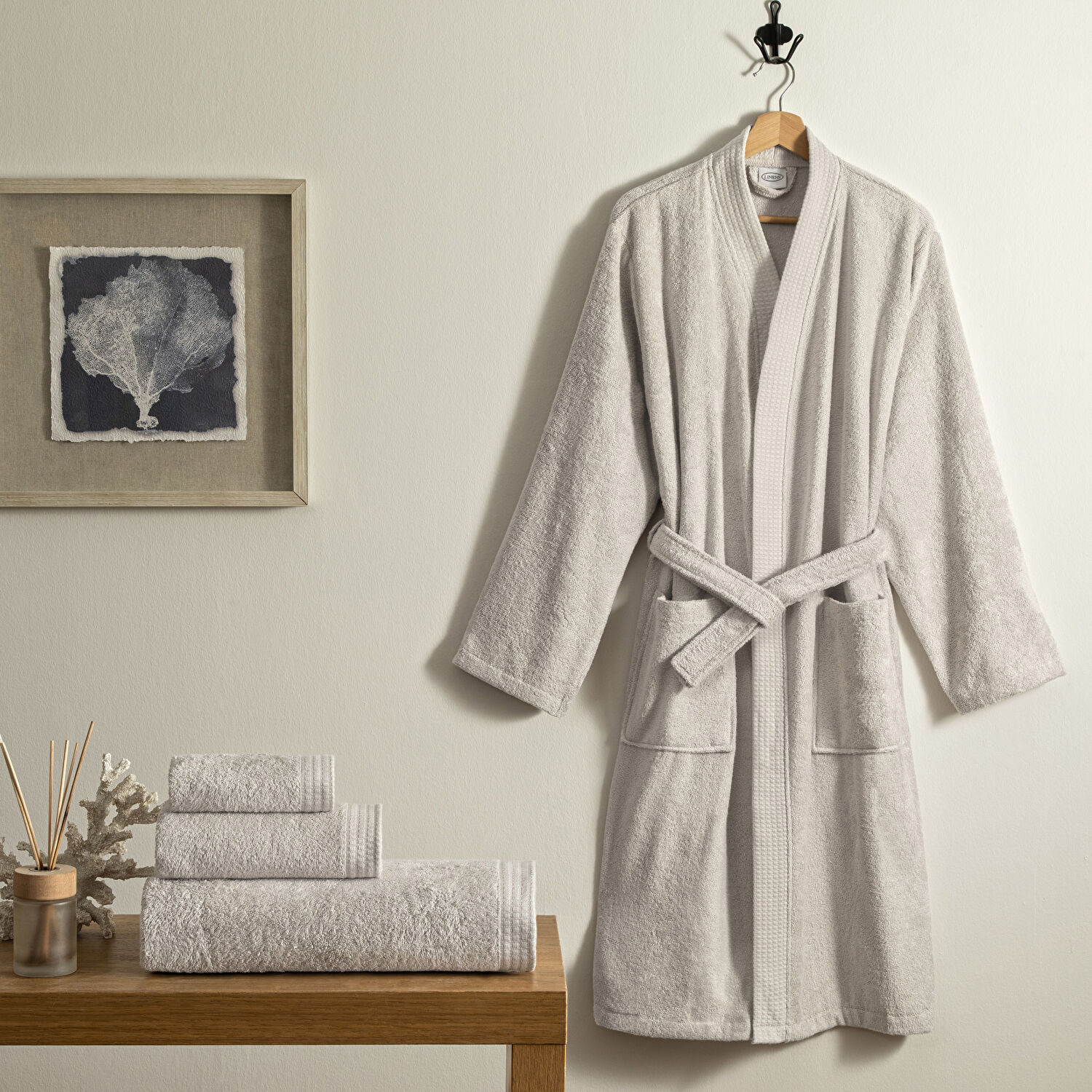 Linens Cozy Bambu 85x150 cm Banyo Havlusu Vizon