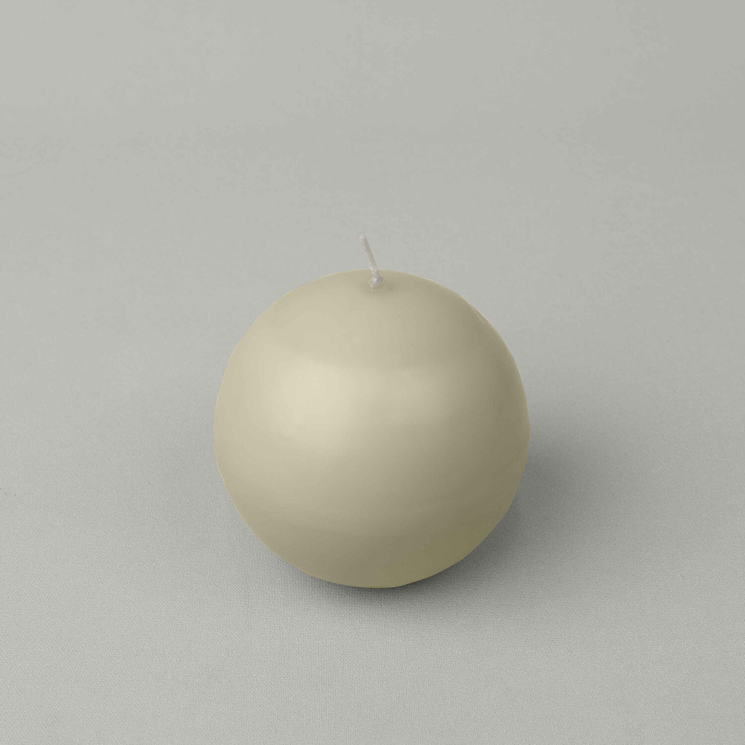 Linens Basic Çap 10 cm Yuvarlak Mum Bej