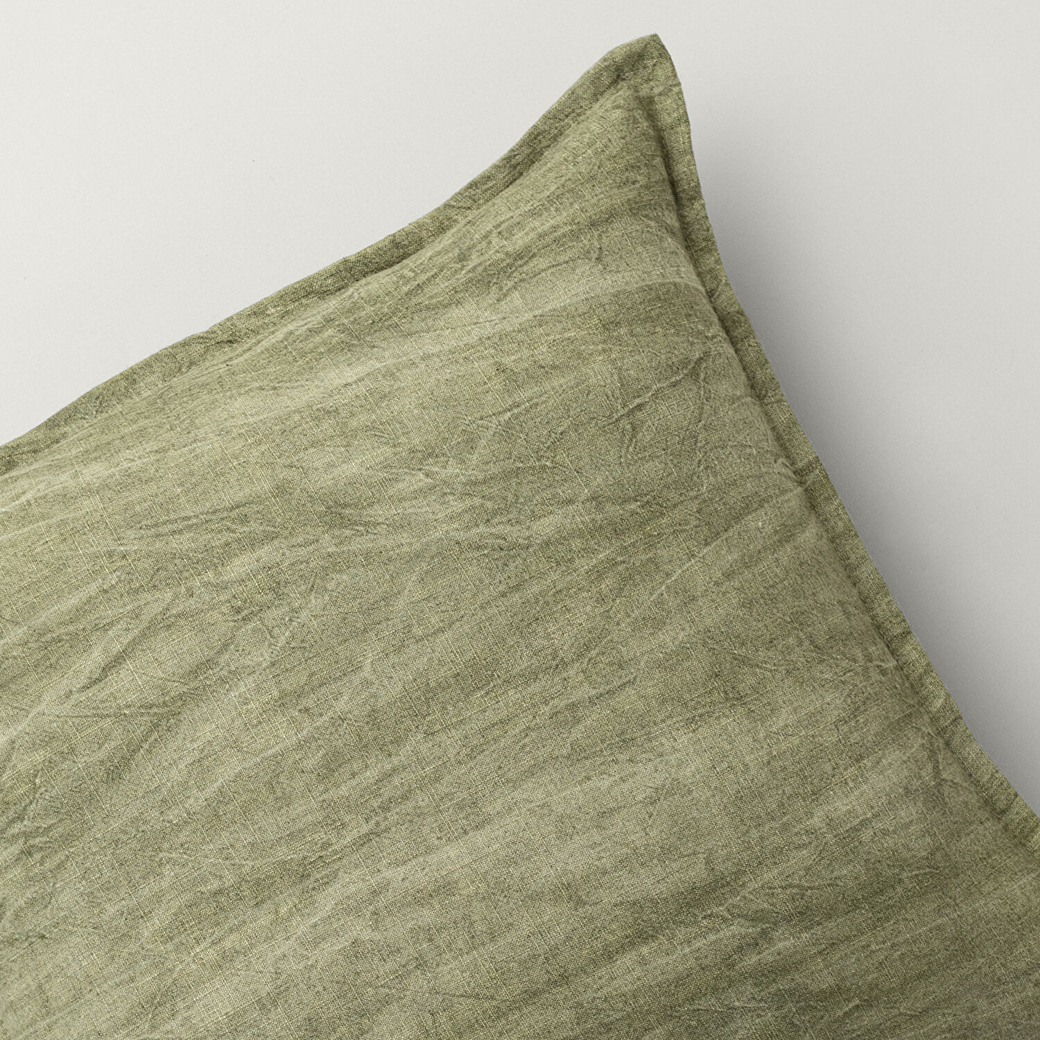 Linens Willy Kırlent Kılıfı 45x45 cm Haki