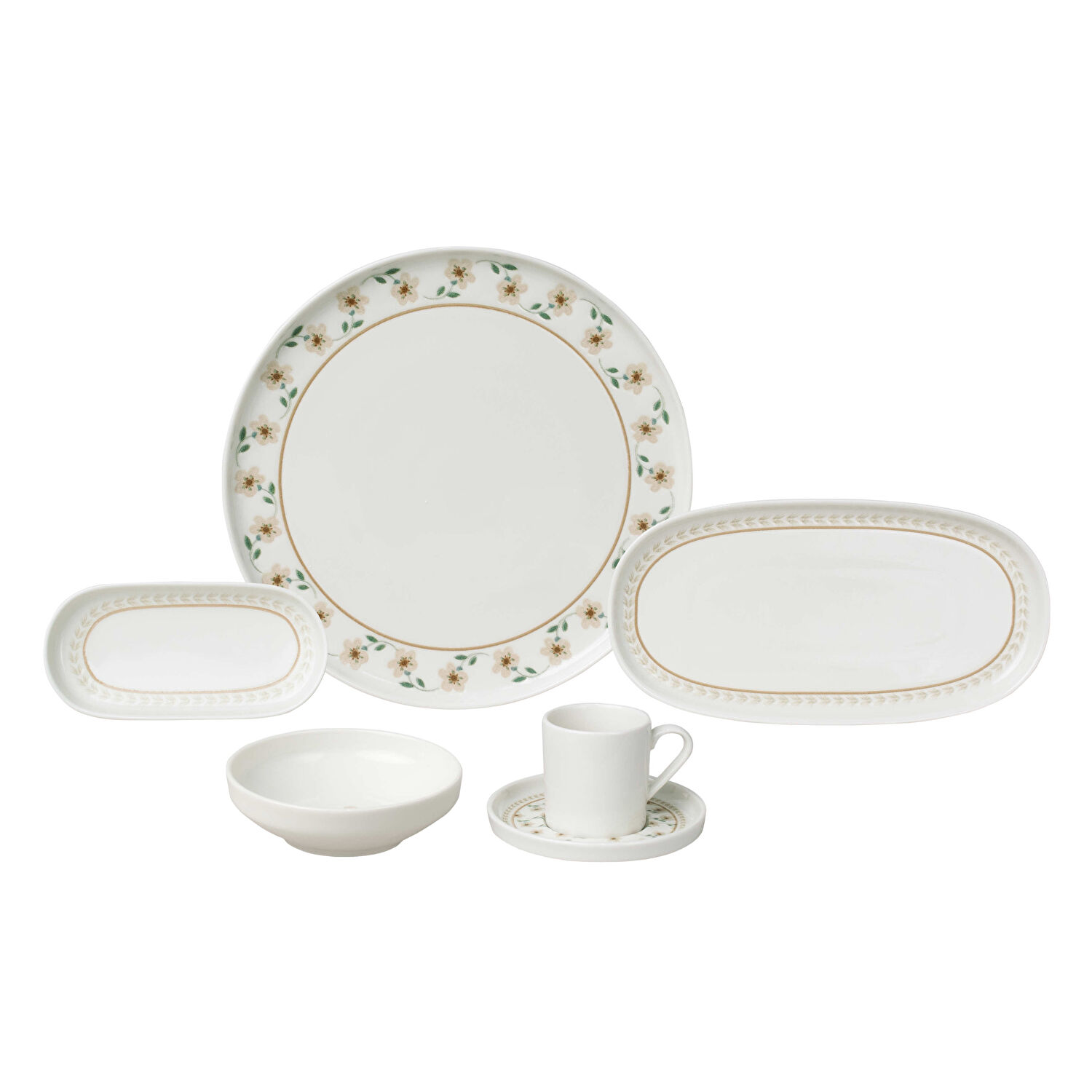 Pierre Cardin Florien Porselen 14 Parça Kahvaltı Takımı