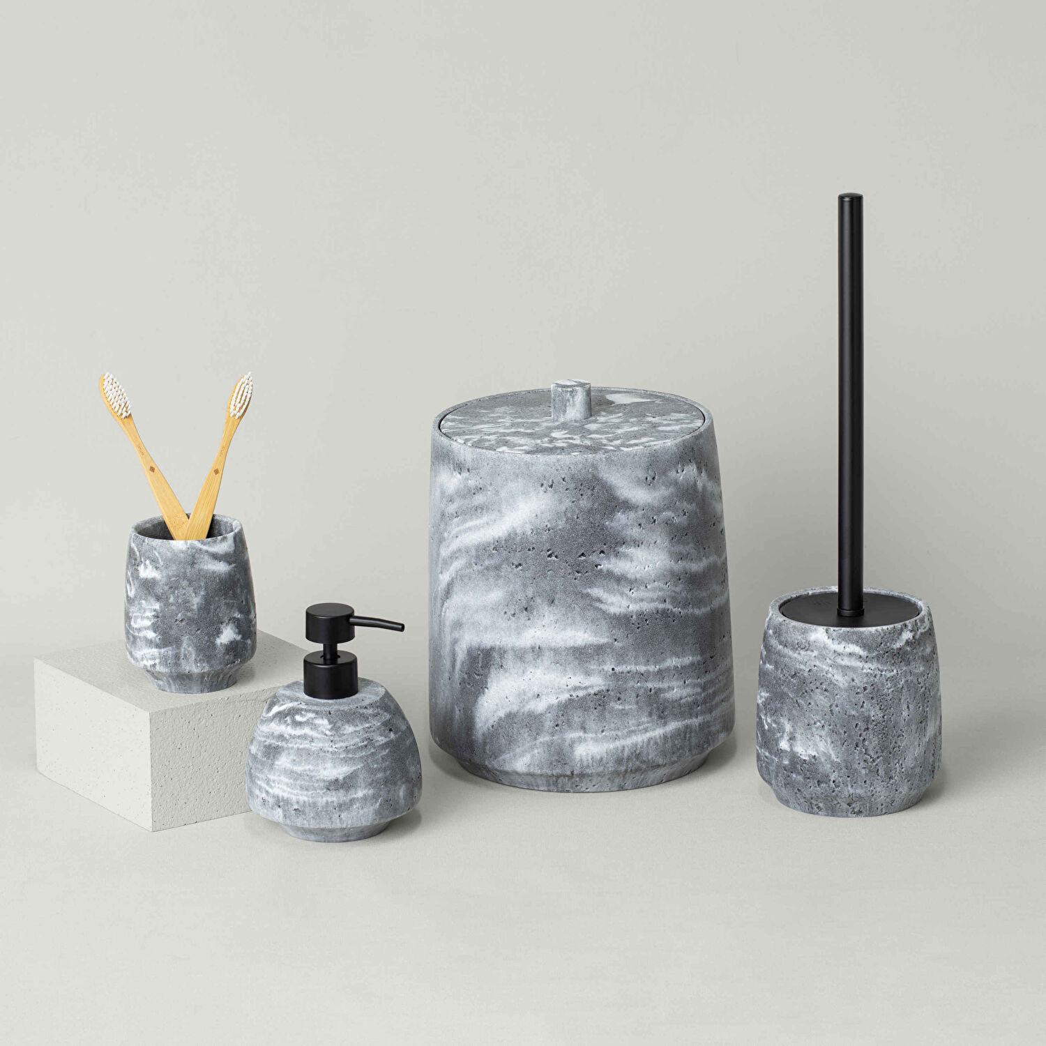 Linens Morio 8,5x10,5 cm Diş Fırcalık Gri