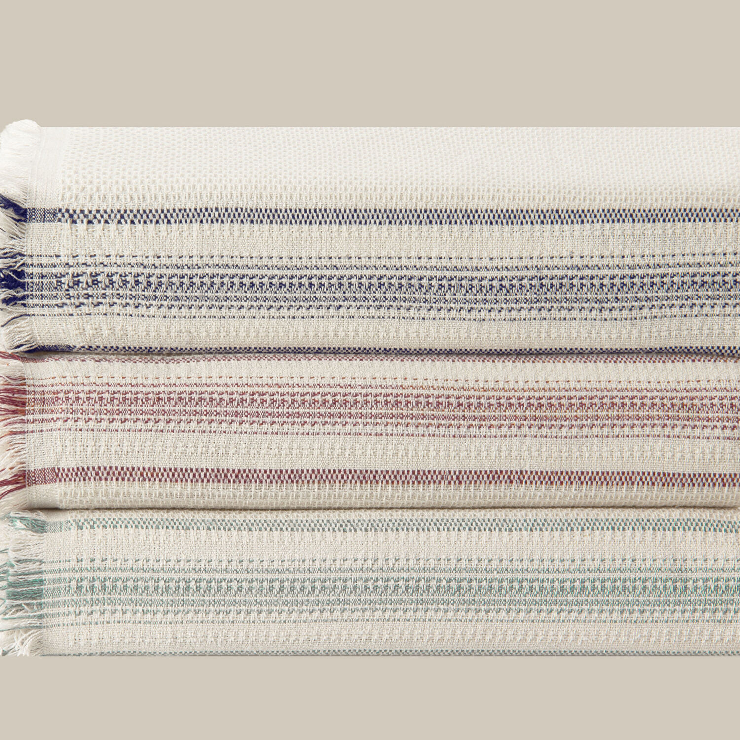 Linens Doce Pike Çift Kişilik Gri