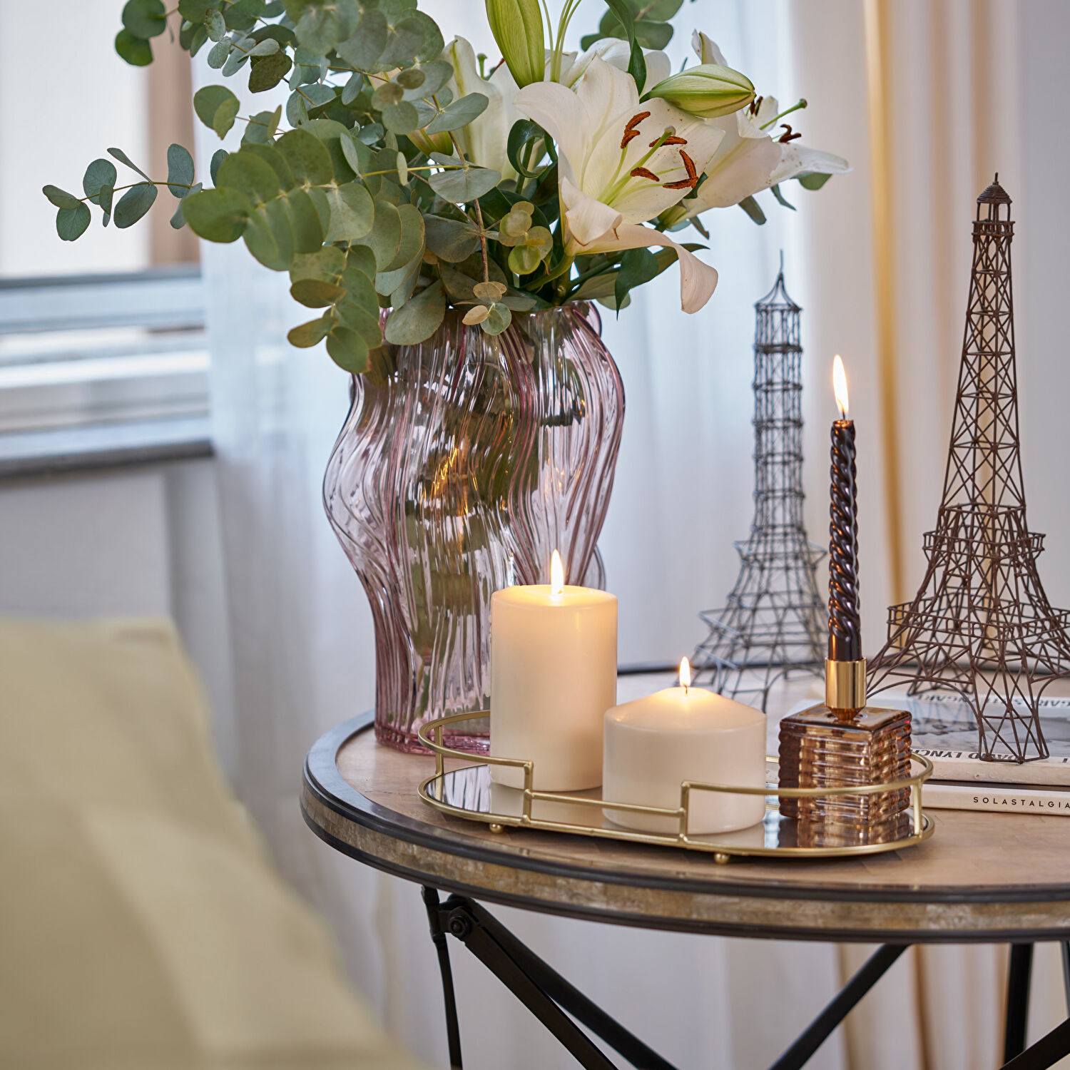 Linens Espoir 17x17x30 cm Vazo Gül Kurusu