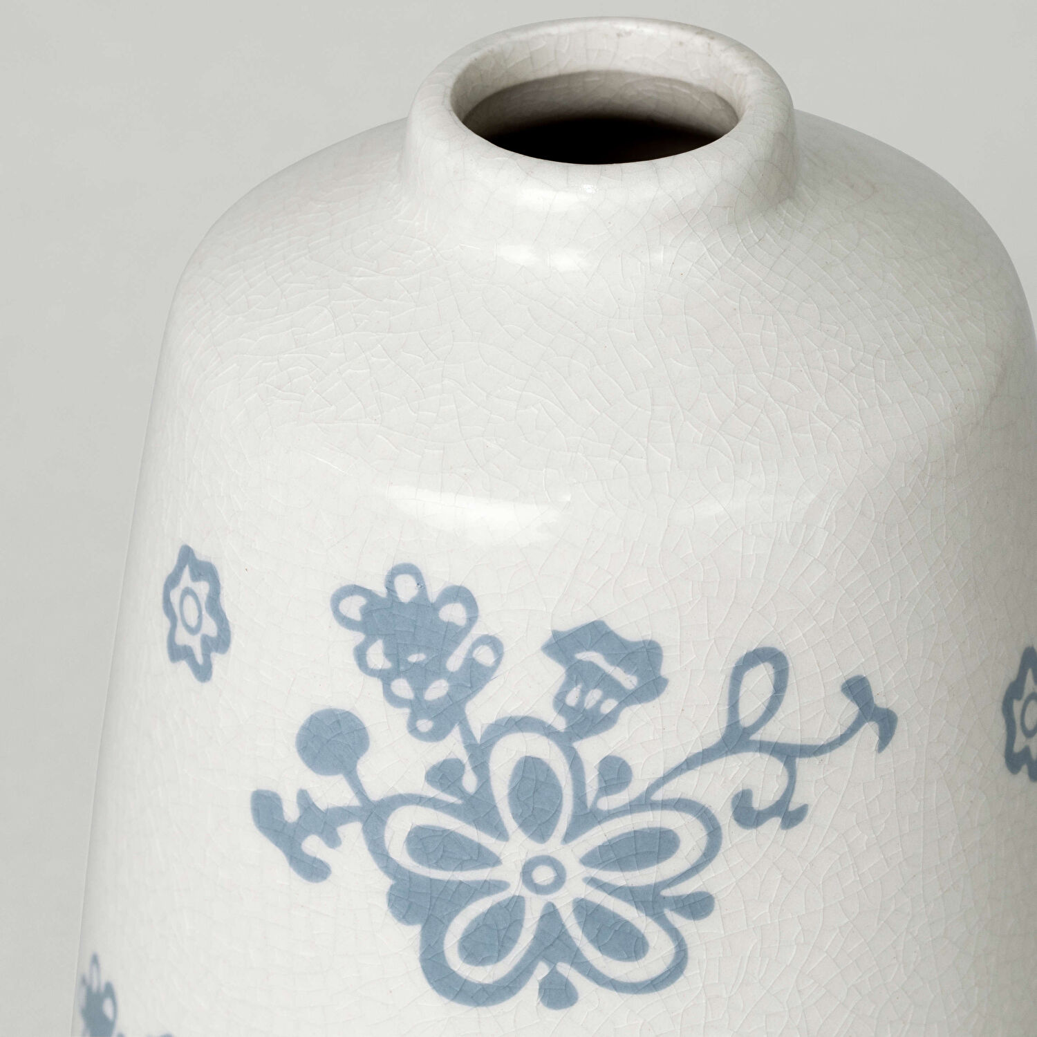 Linens Floral Vazo 11x15 cm Ekru Beyaz