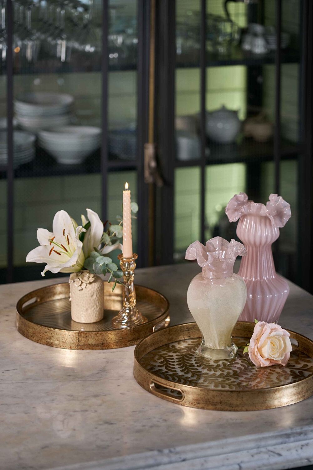 Linens Bonte 15x15x29 cm Vazo Pudra