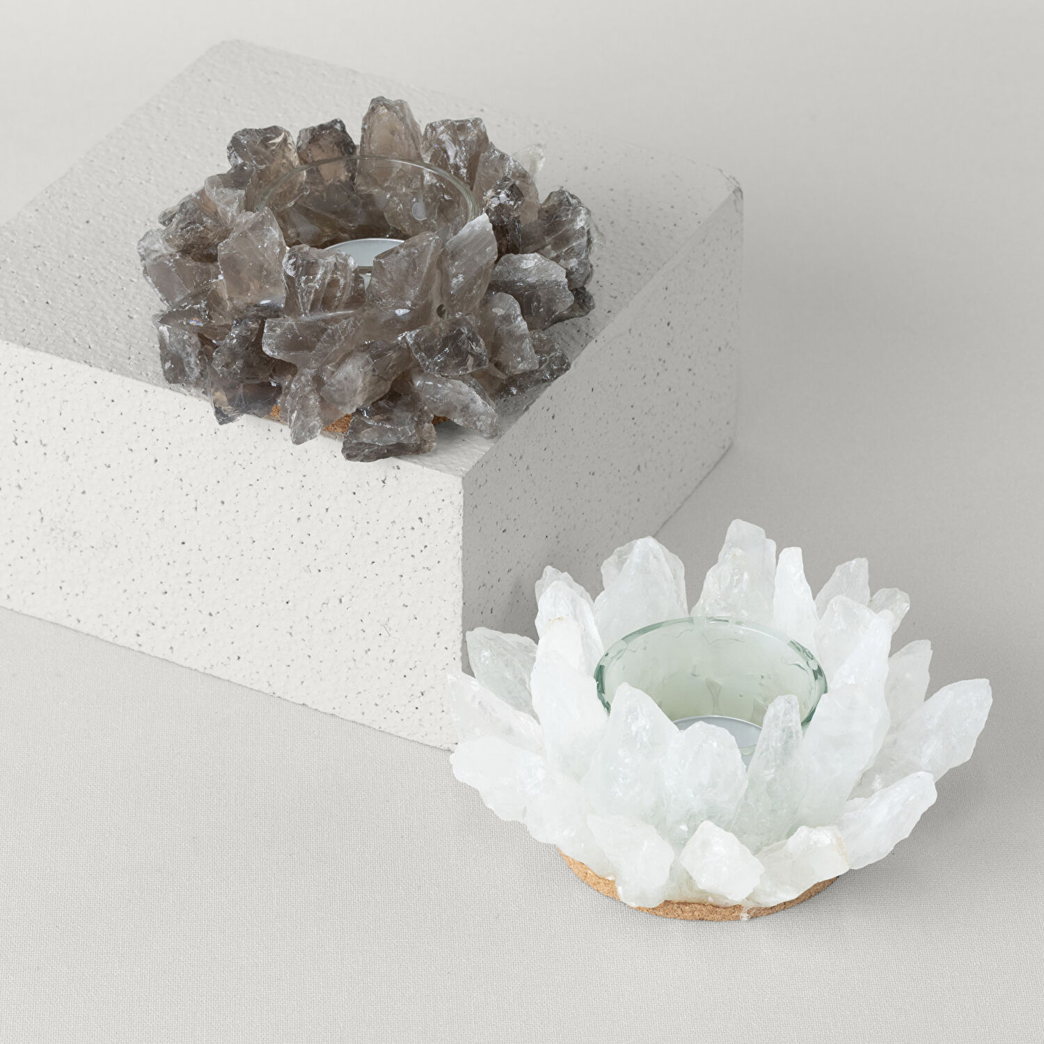 Linens Saut 10x10x5 cm Mumluk Mor