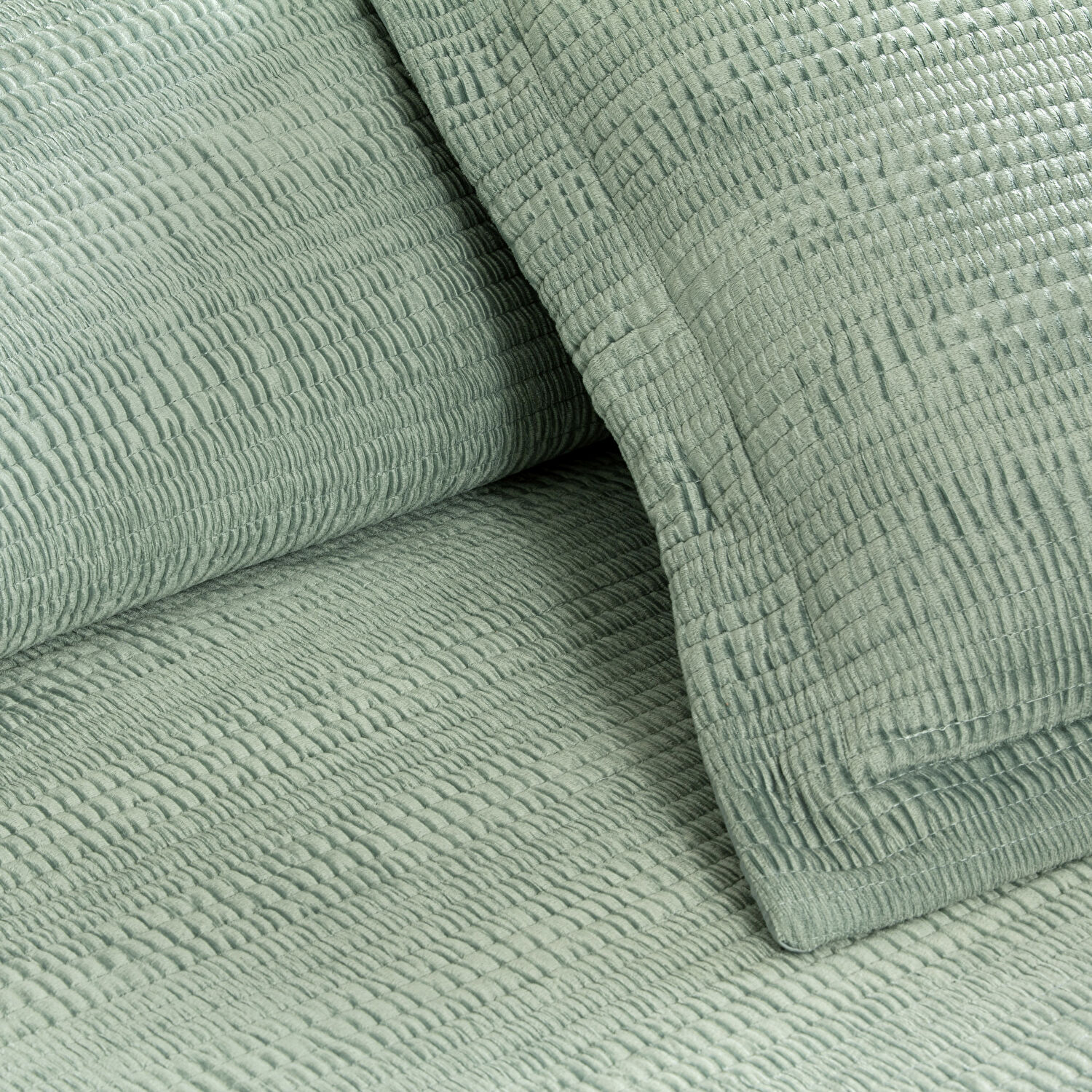 Linens Velona Çift Kişilik Yatak Örtüsü Seti Yeşil