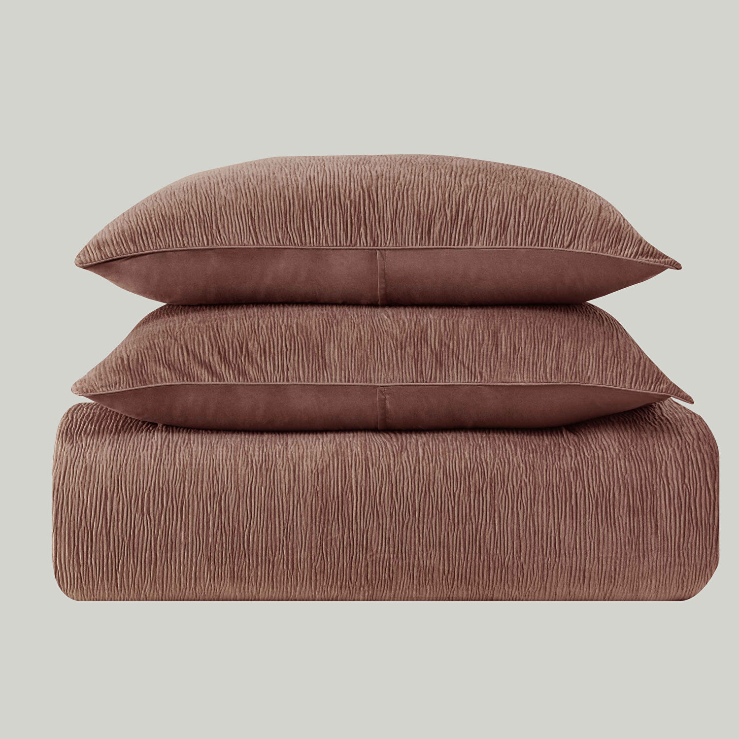 Linens Solven Çift Kişilik Yatak Örtüsü Seti Gül Kurusu