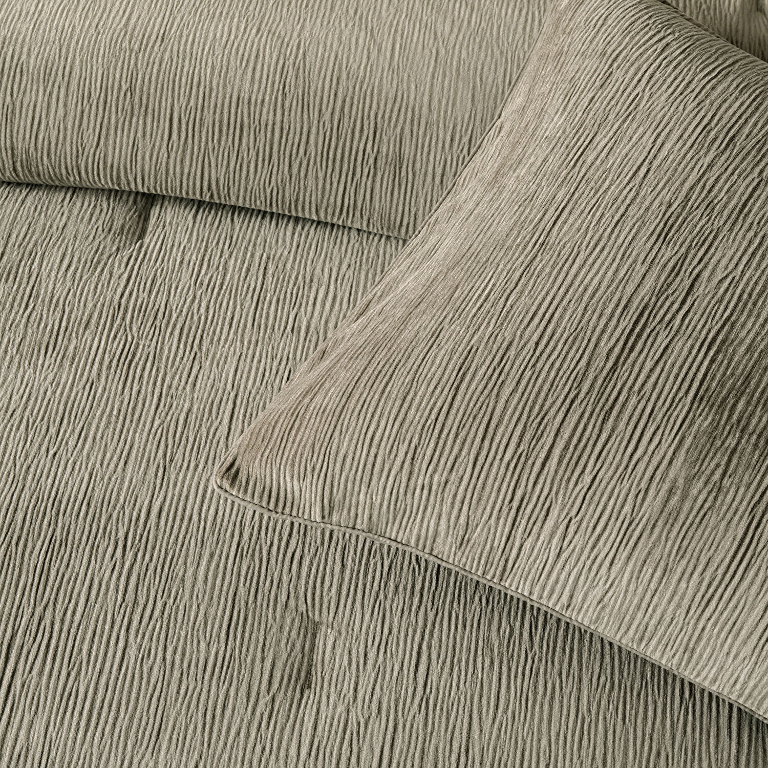 Linens Solven Çift Kişilik Yatak Örtüsü Seti Vizon