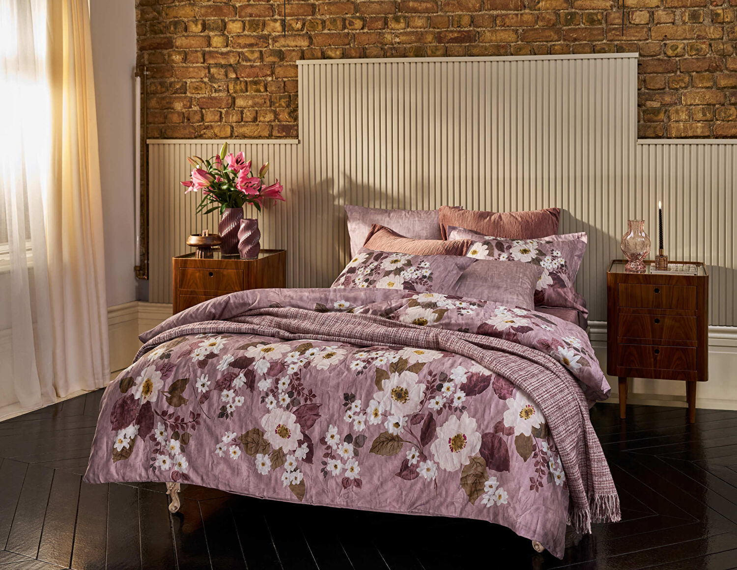 Linens Amorie Çift Kişilik Pembe Battaniye