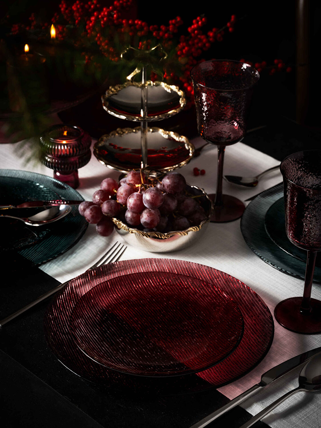 Linens Agile Mumluk 8x9 cm Bordo