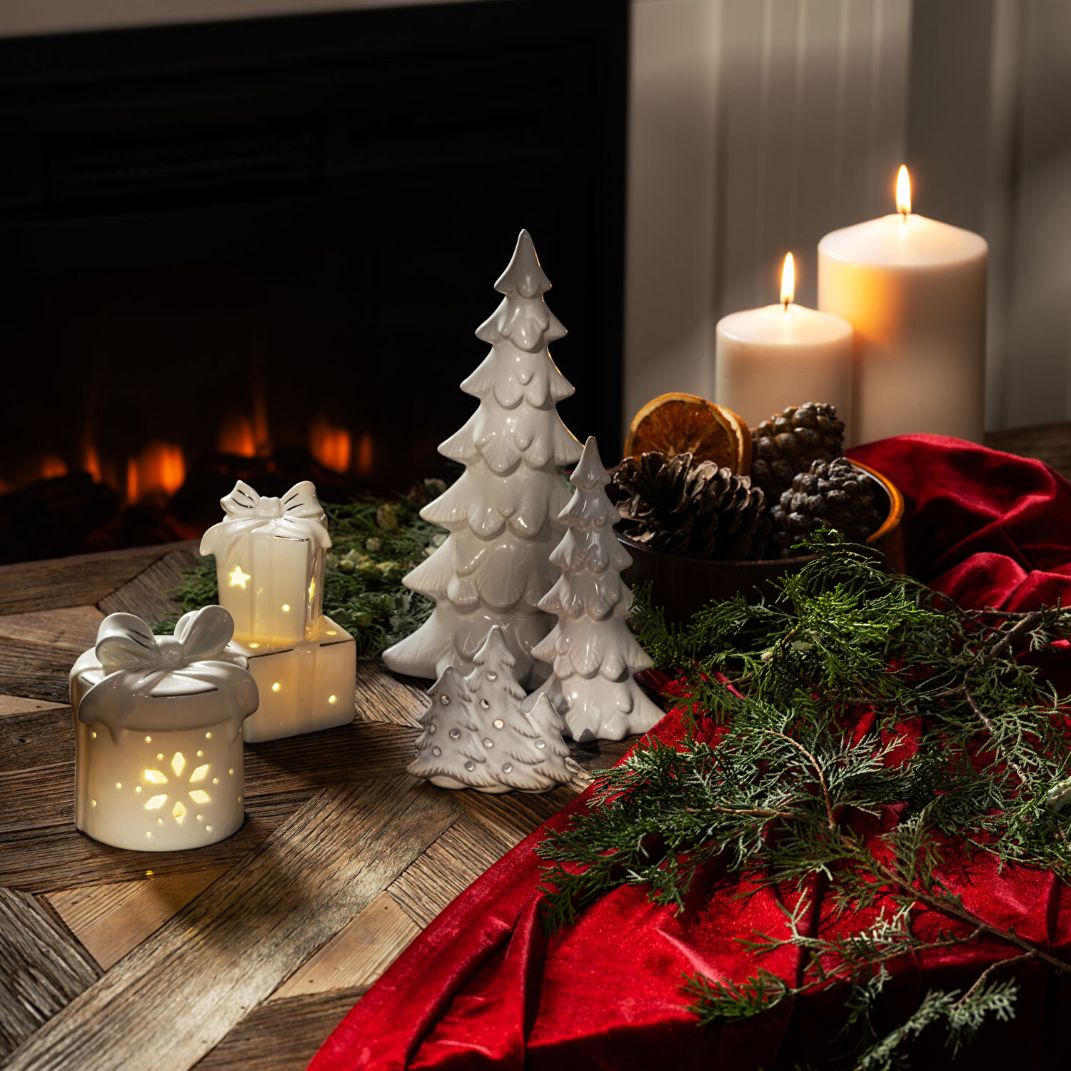 Linens Tree 8x6x15,5 cm Dekor