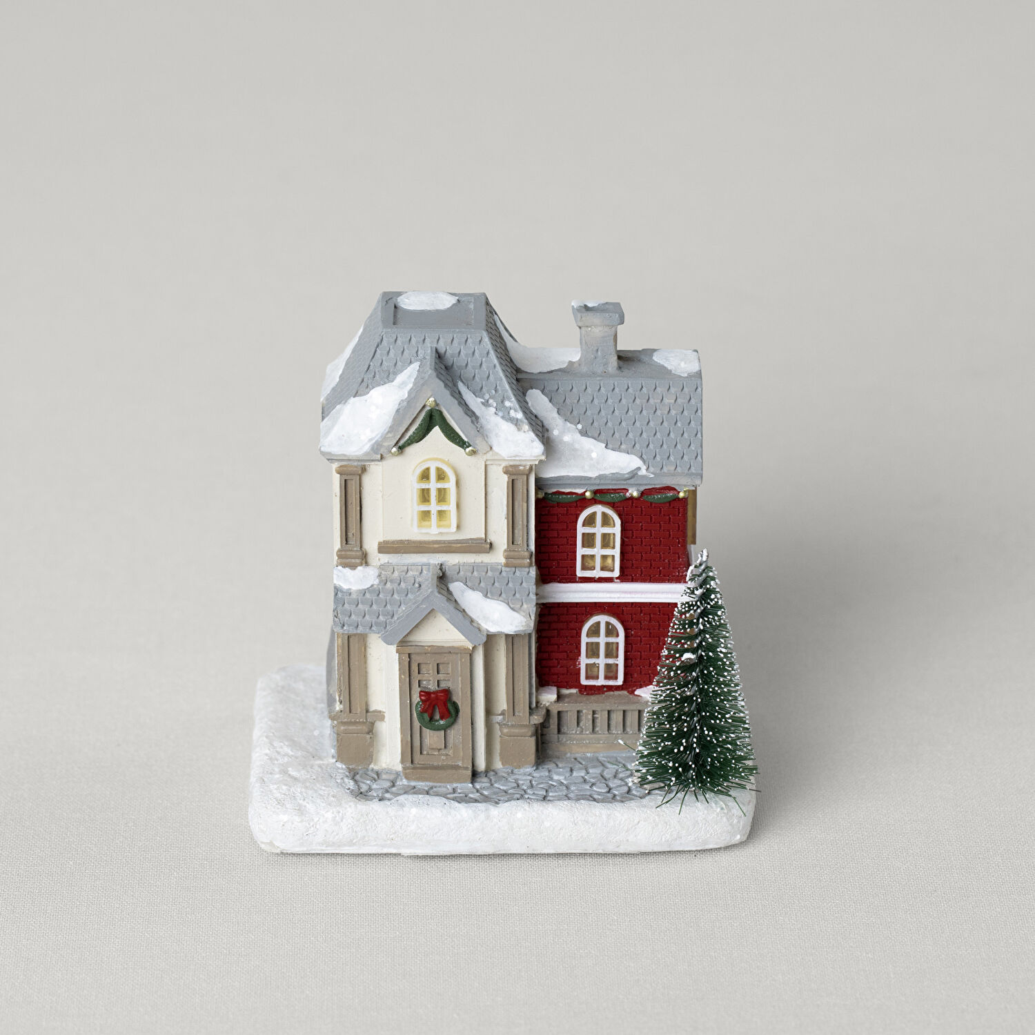 Linens Vintage House Ledli Dekor Kırmızı