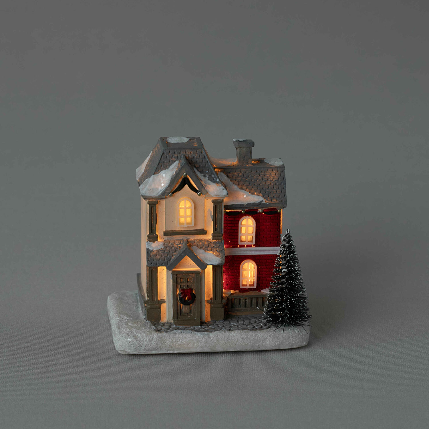 Linens Vintage House Ledli Dekor Kırmızı