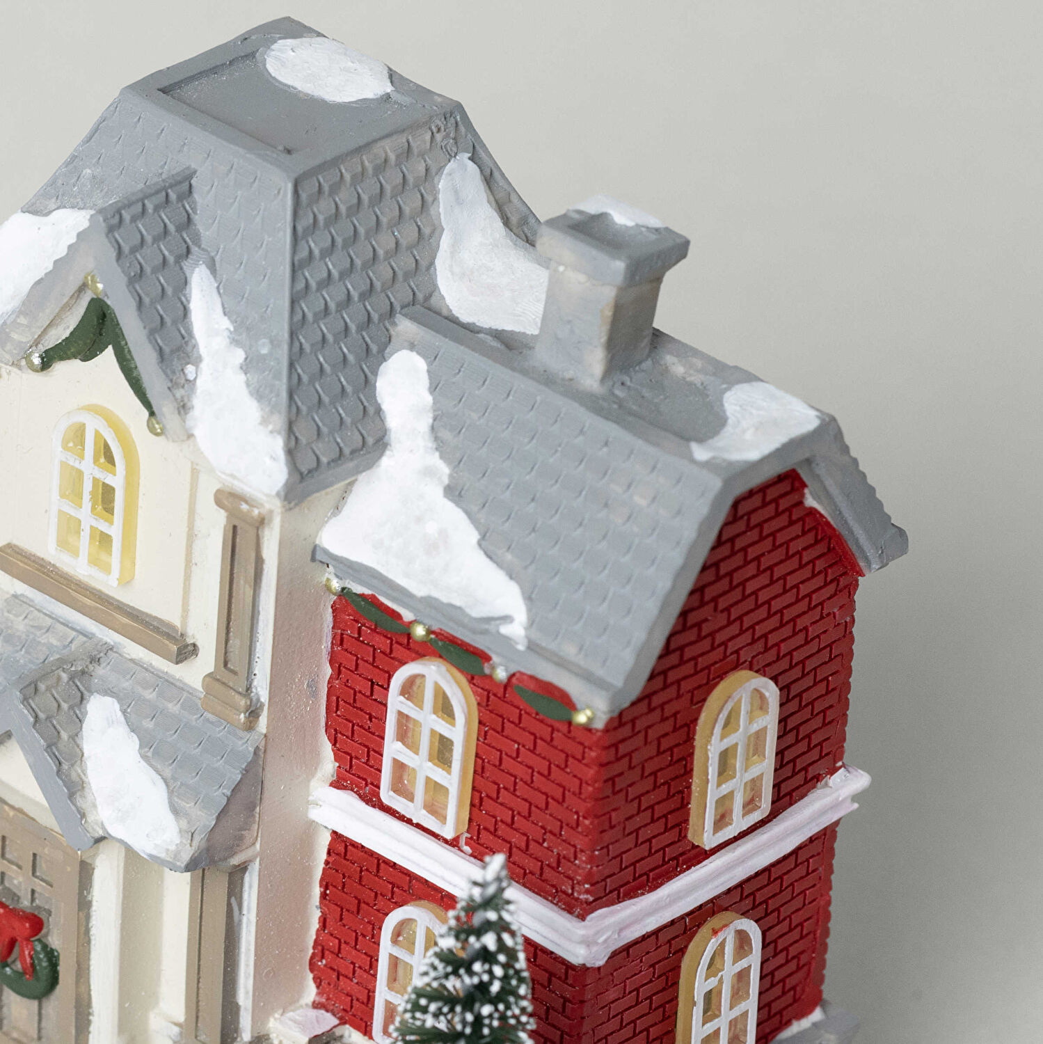 Linens Vintage House Ledli Dekor Kırmızı