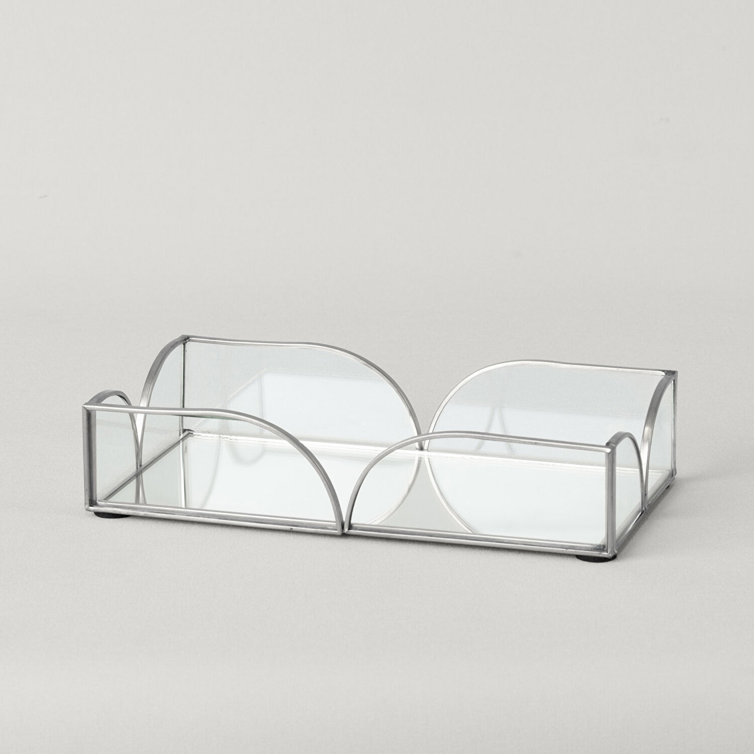 Linens Romilly 20x11 cm Tepsi Silver