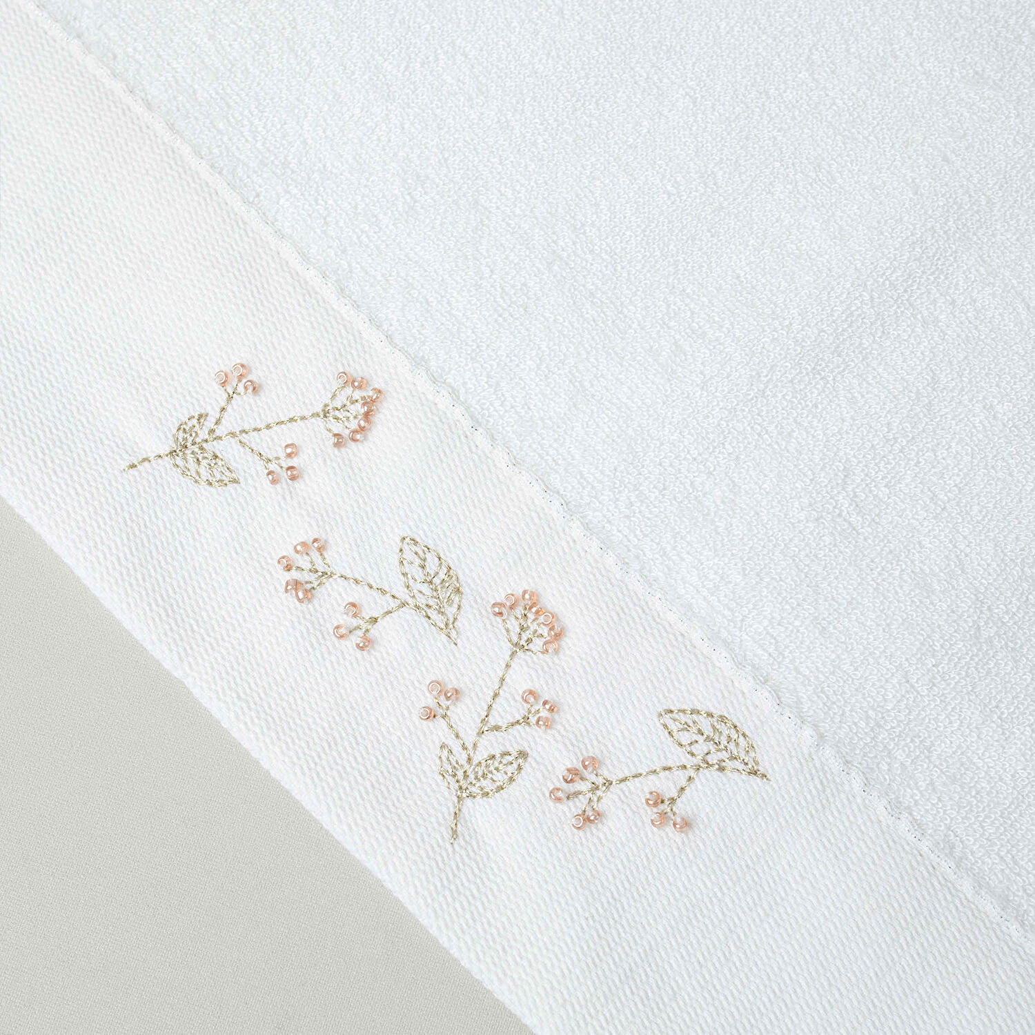 Linens Mirel Bambu 50x85 cm Yüz Havlusu Beyaz (450 G/M²)