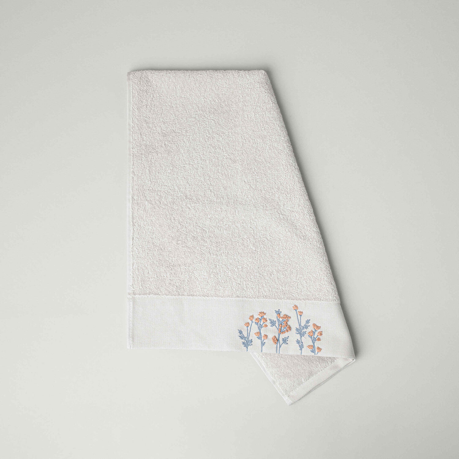 Linens Neris Pamuk 50x85 cm Yüz Havlusu Bej (450 G/M²)