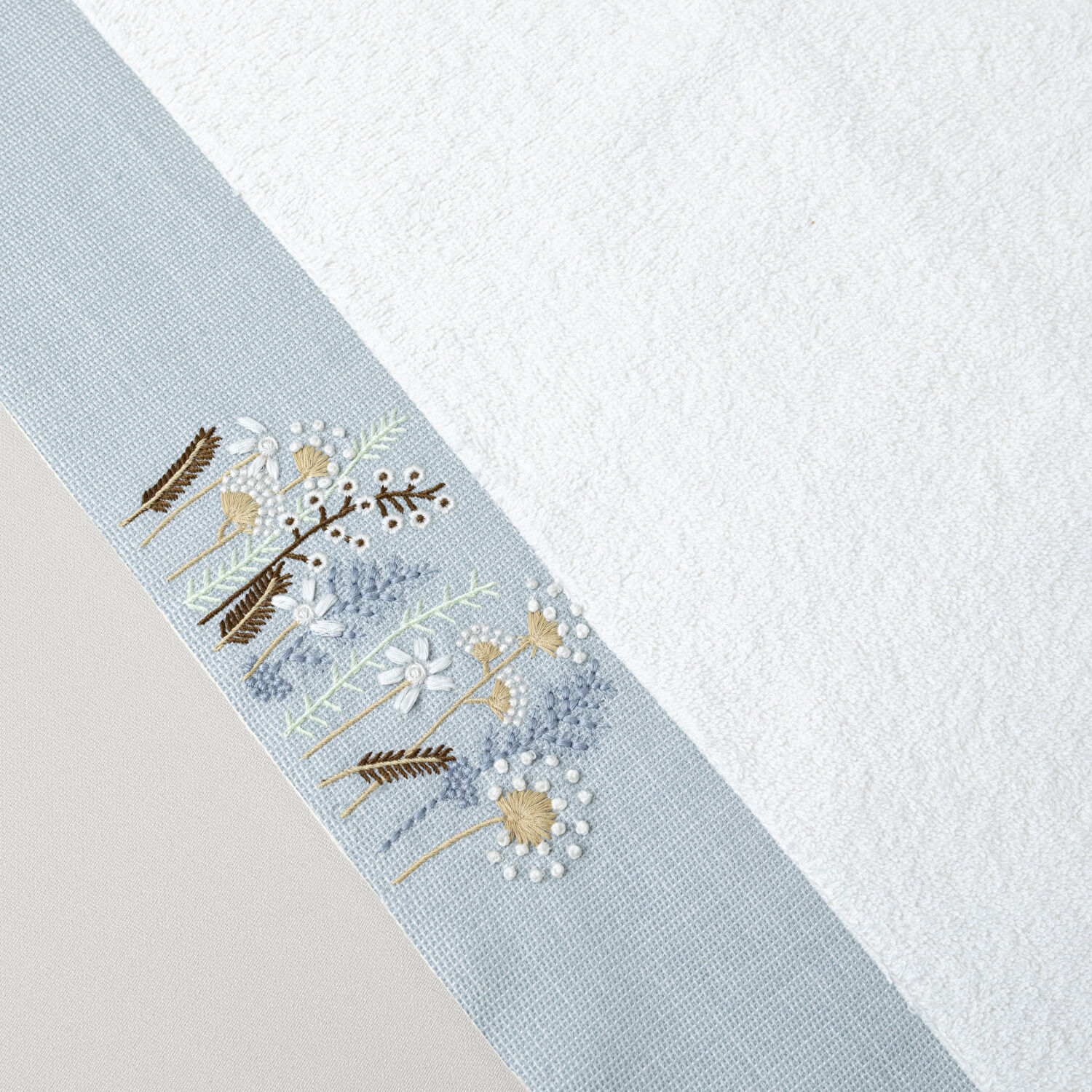 Linens Brela Pamuk 50x85 Cm Yüz Havlusu Ekru