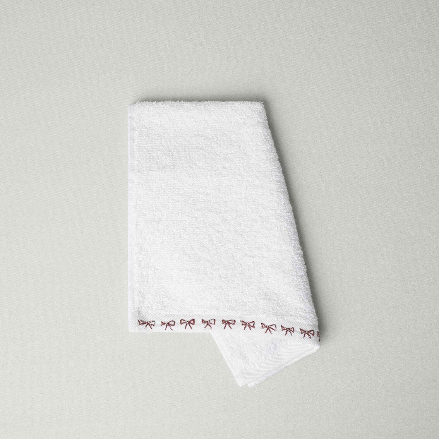 Linens Ribbon Pamuk 30x45 Cm El Havlusu Beyaz