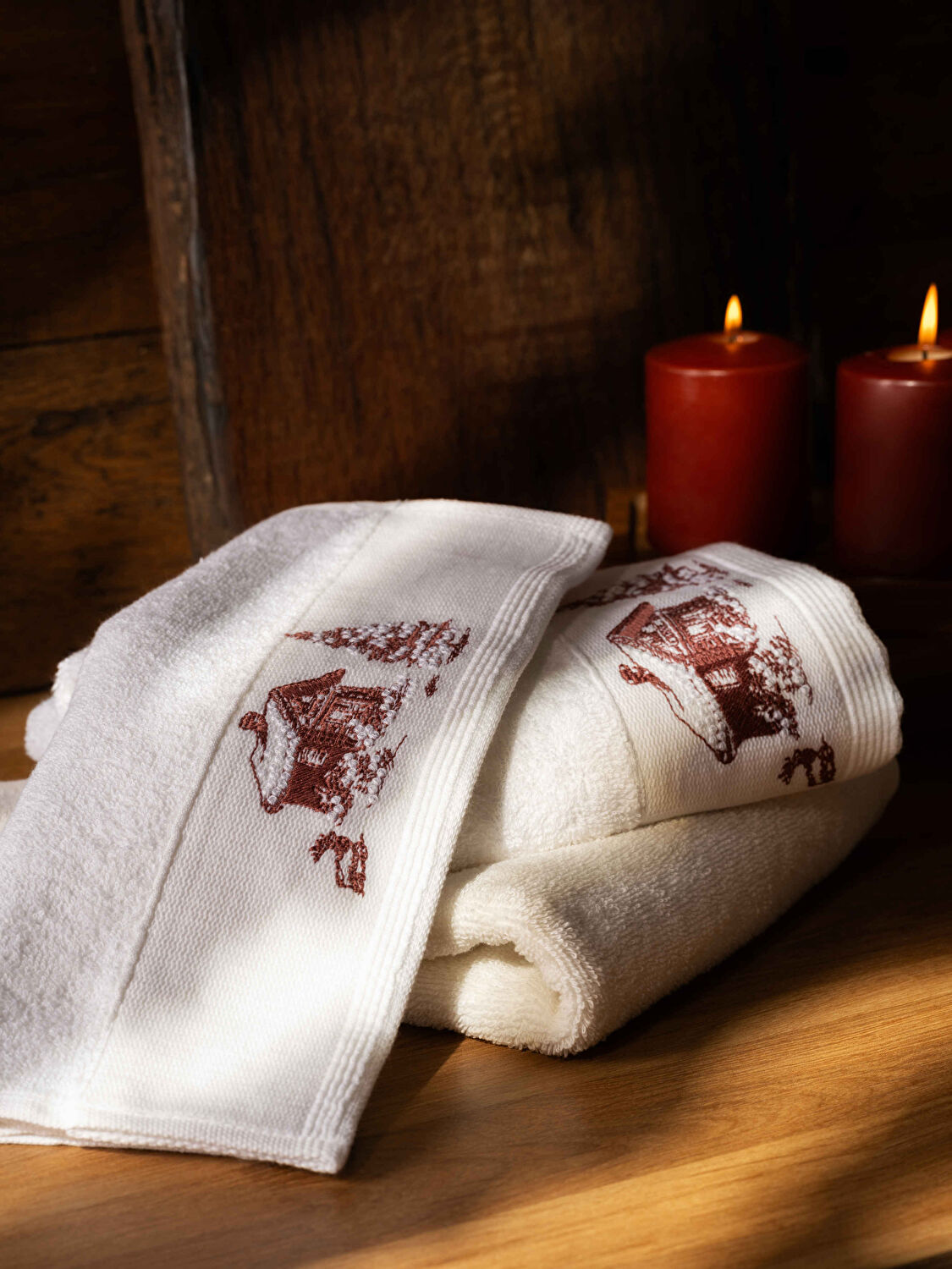 Linens Chalet Pamuk 50x85 Cm Yüz Havlusu Beyaz