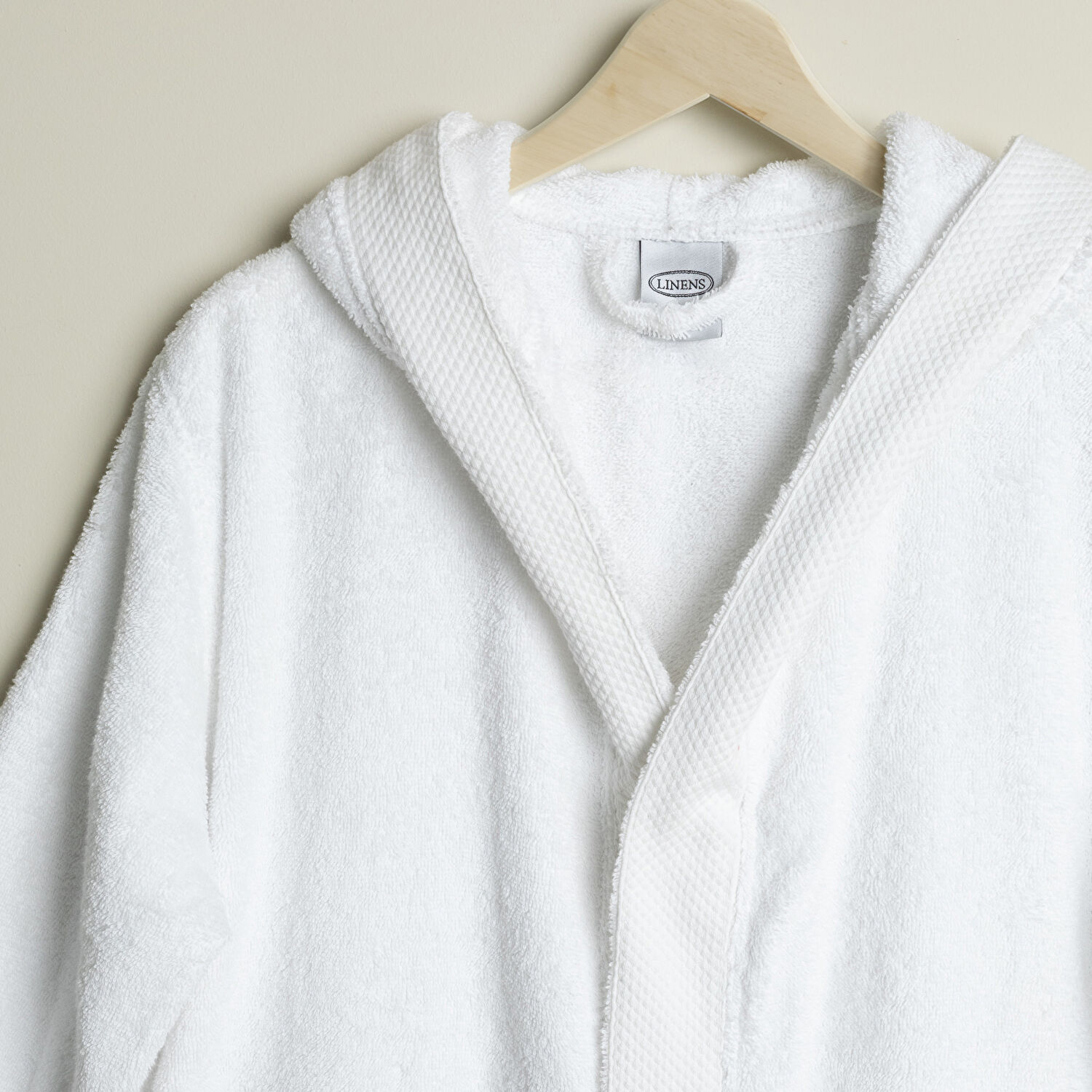 Linens Elvia Pamuk S/M- L/XL 4'lü Bornoz Seti Beyaz