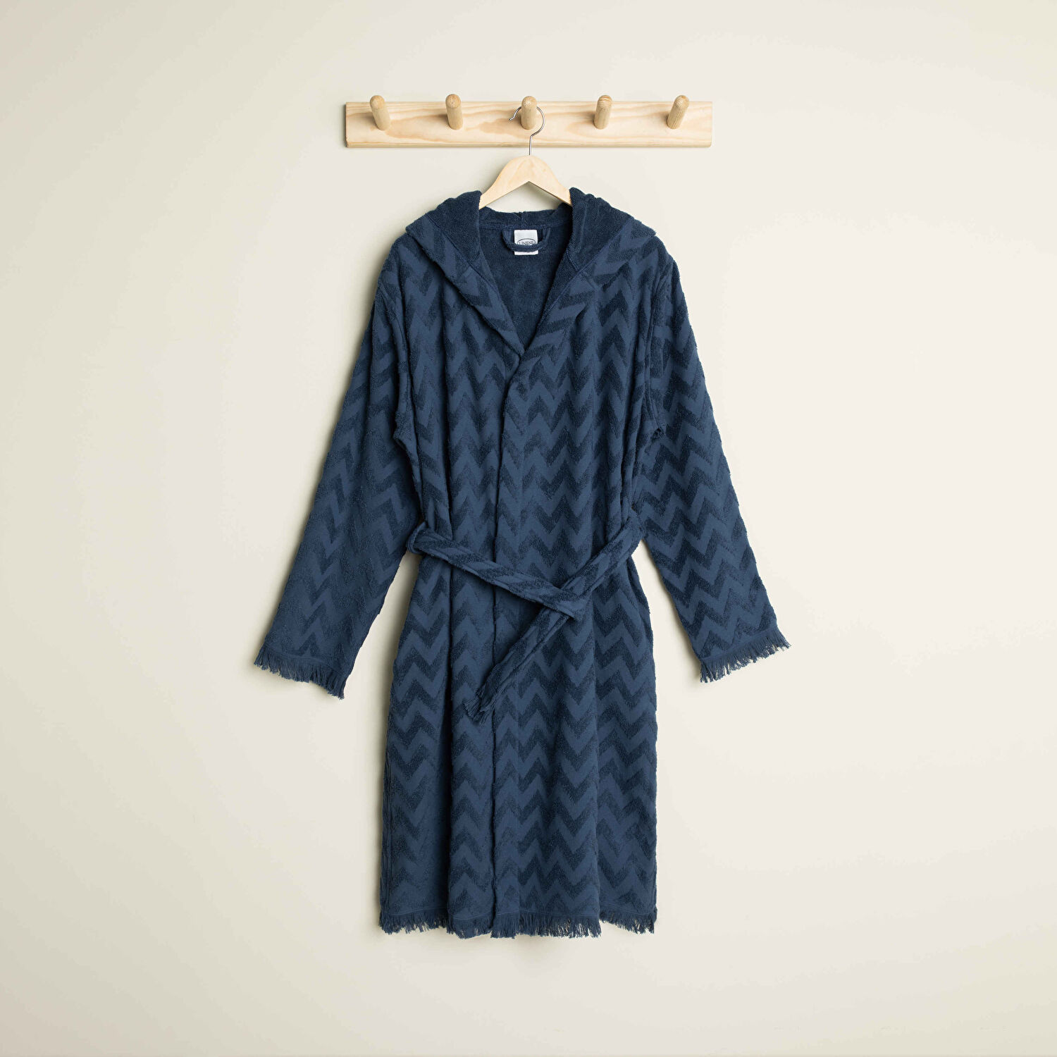 Linens Noire Pamuk L/Xl Bornoz Lacivert