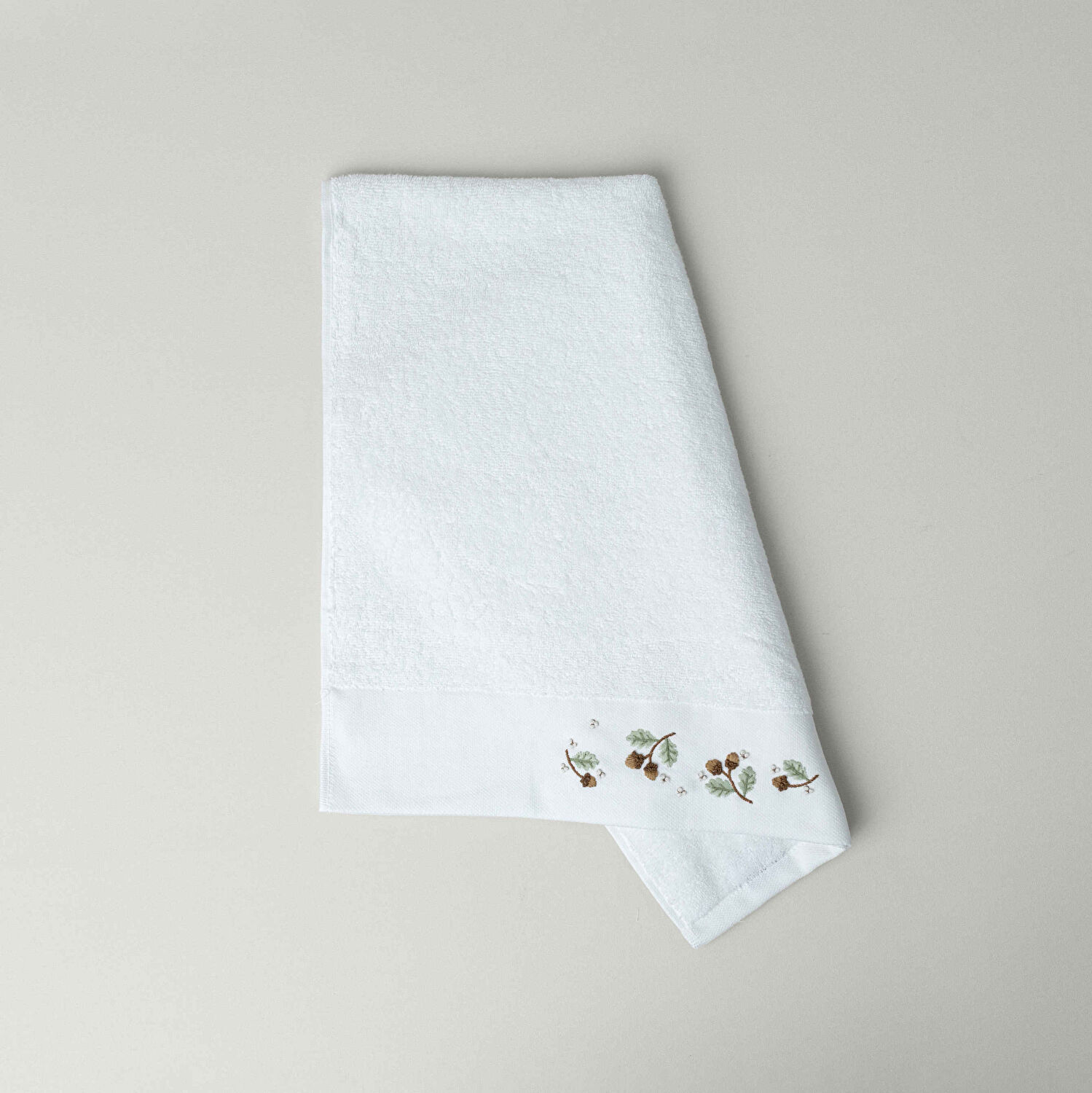 Linens Chestnut Pamuk 50x85 cm Yüz Havlusu Beyaz (450 G/M²)