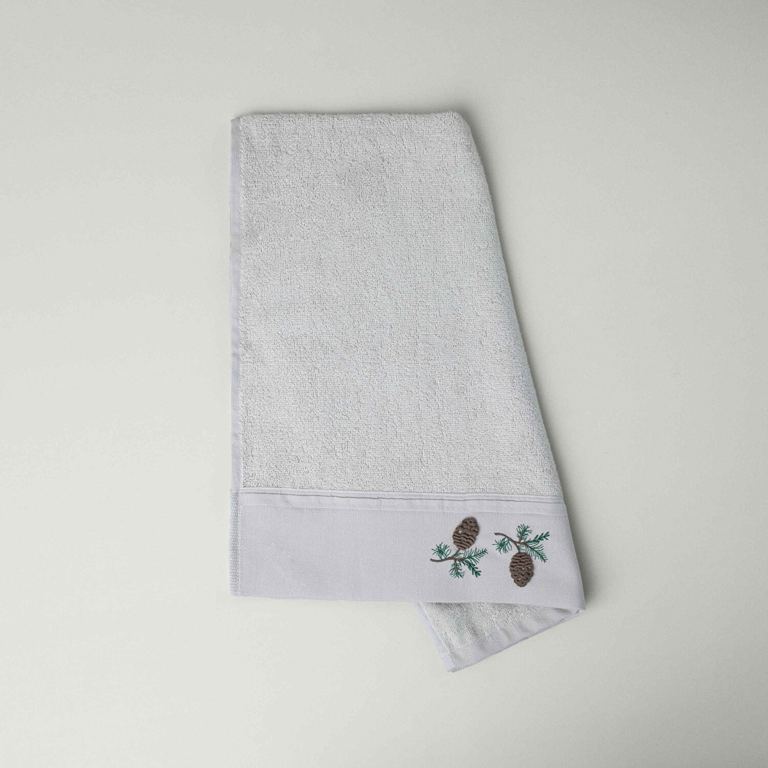 Linens Pinecone Bambu 50x85 cm Yüz Havlusu Stone (450 G/M²)