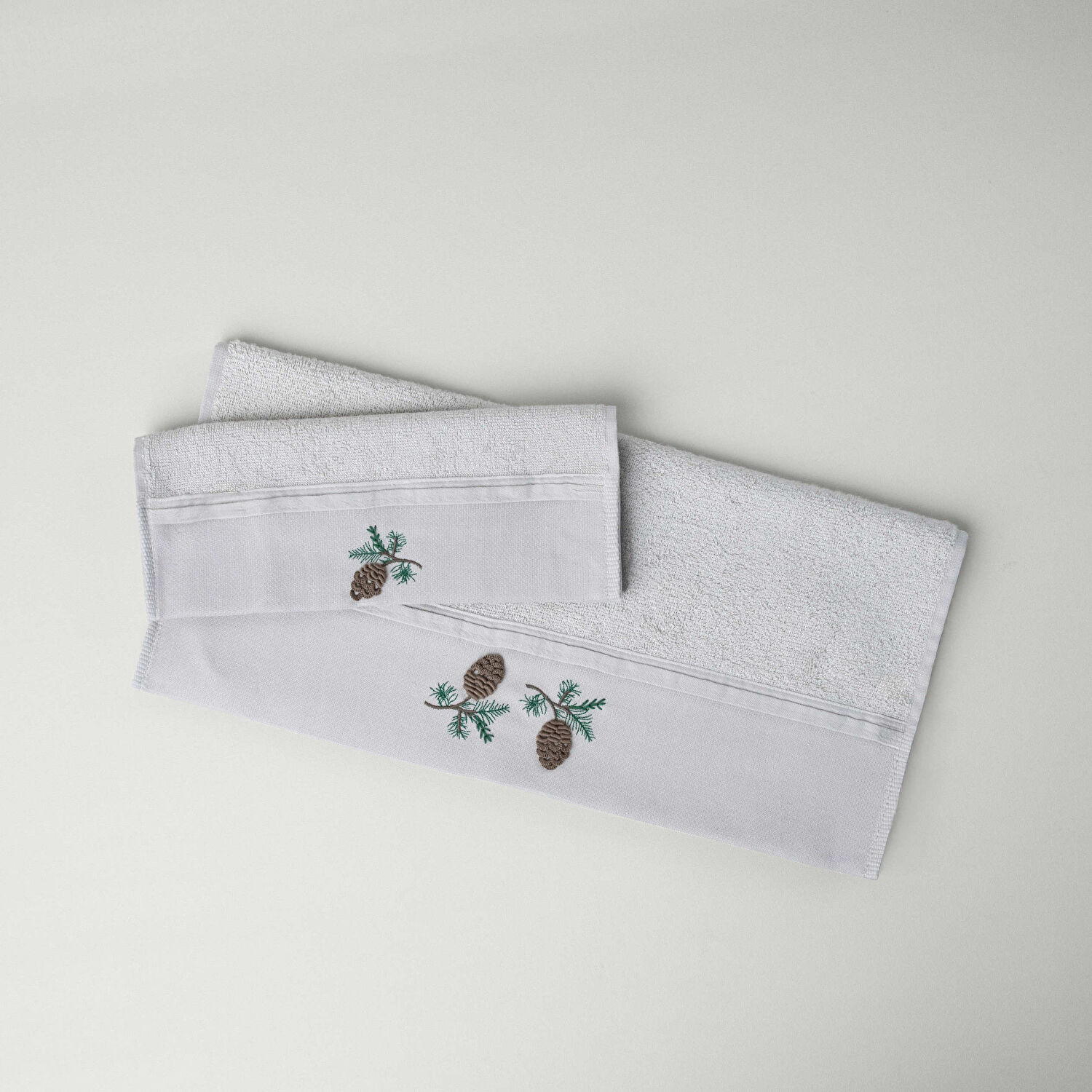Linens Pinecone Bambu 50x85 cm Yüz Havlusu Stone (450 G/M²)