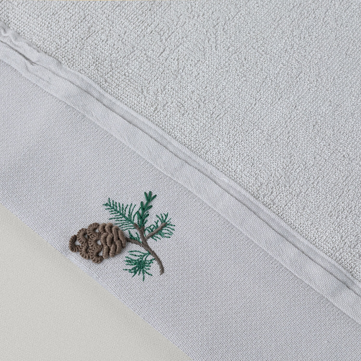 Linens Pinecone Bambu 30x45 Cm El Havlusu Stone