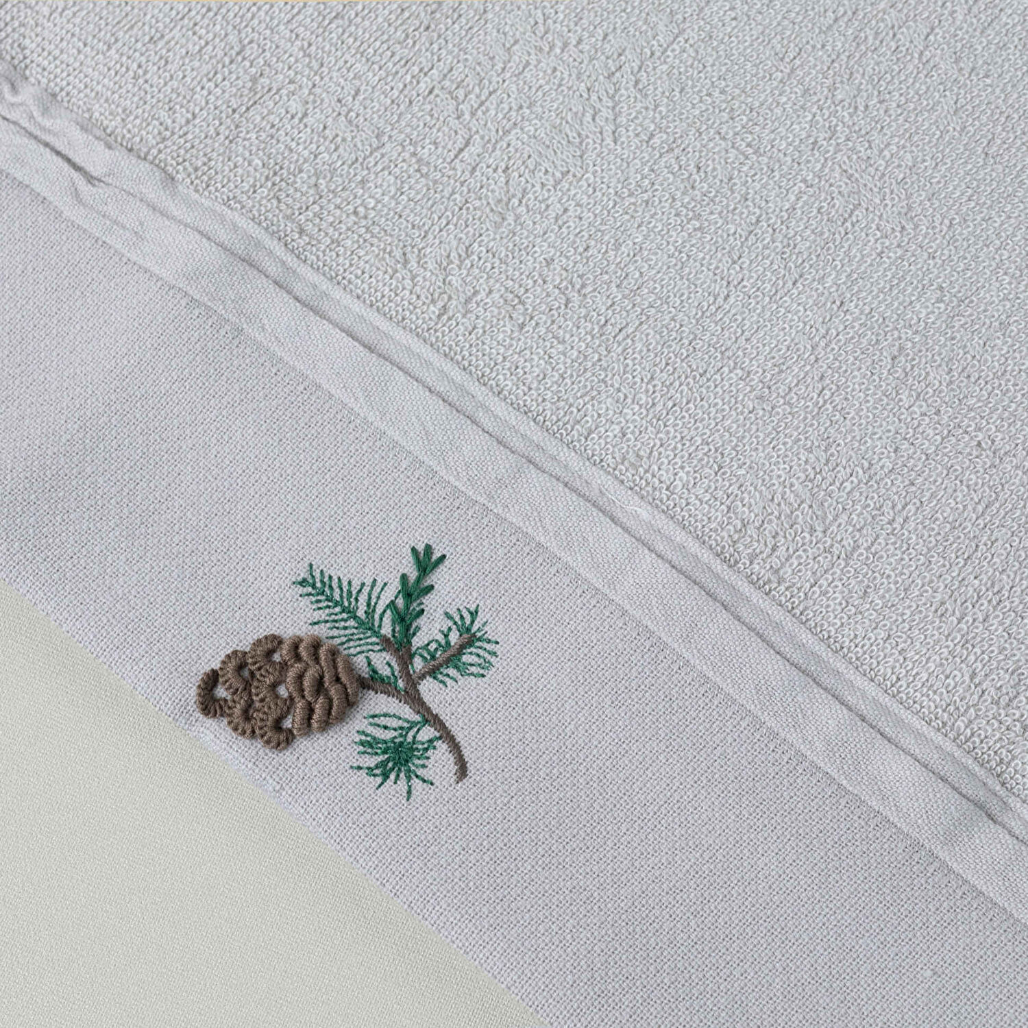 Linens Pinecone Bambu 30x45 Cm El Havlusu Stone