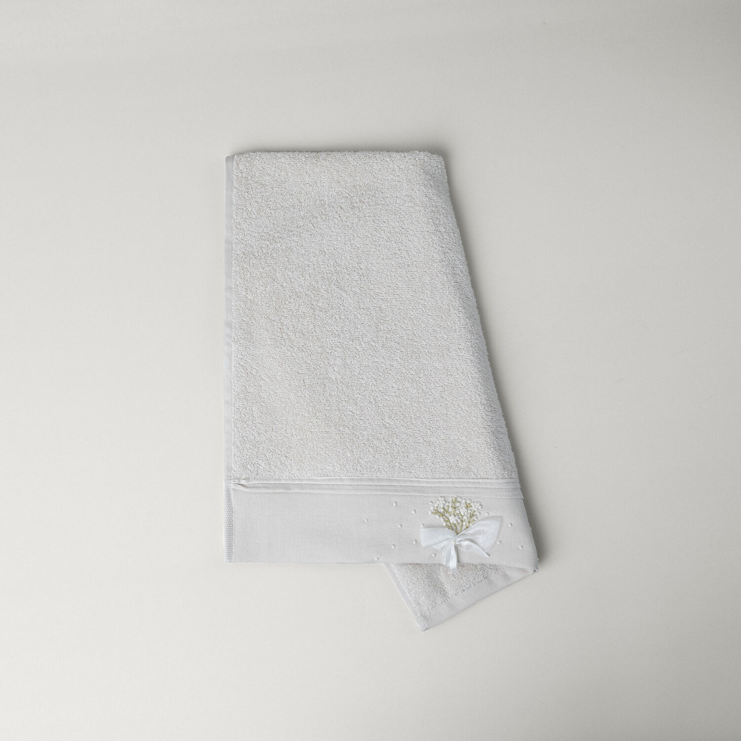 Linens Bouquet Pamuk 50x85 Cm Yüz Havlusu Bej