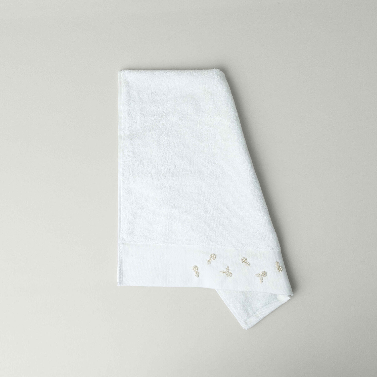 Linens Silvia Pamuk 50x85 cm Yüz Havlusu Beyaz (450 G/M²)