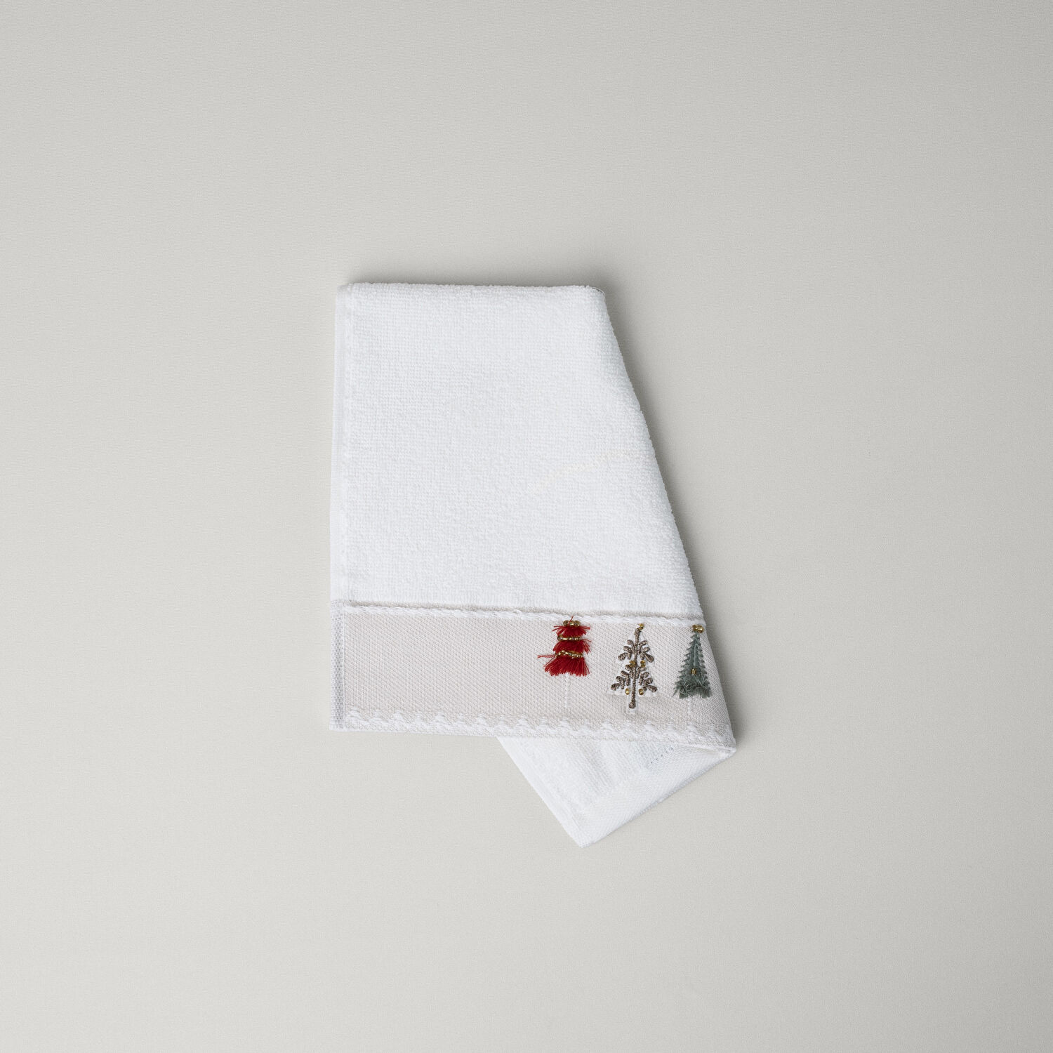 Linens Pine Pamuk 30x45 Cm El Havlusu Ekru