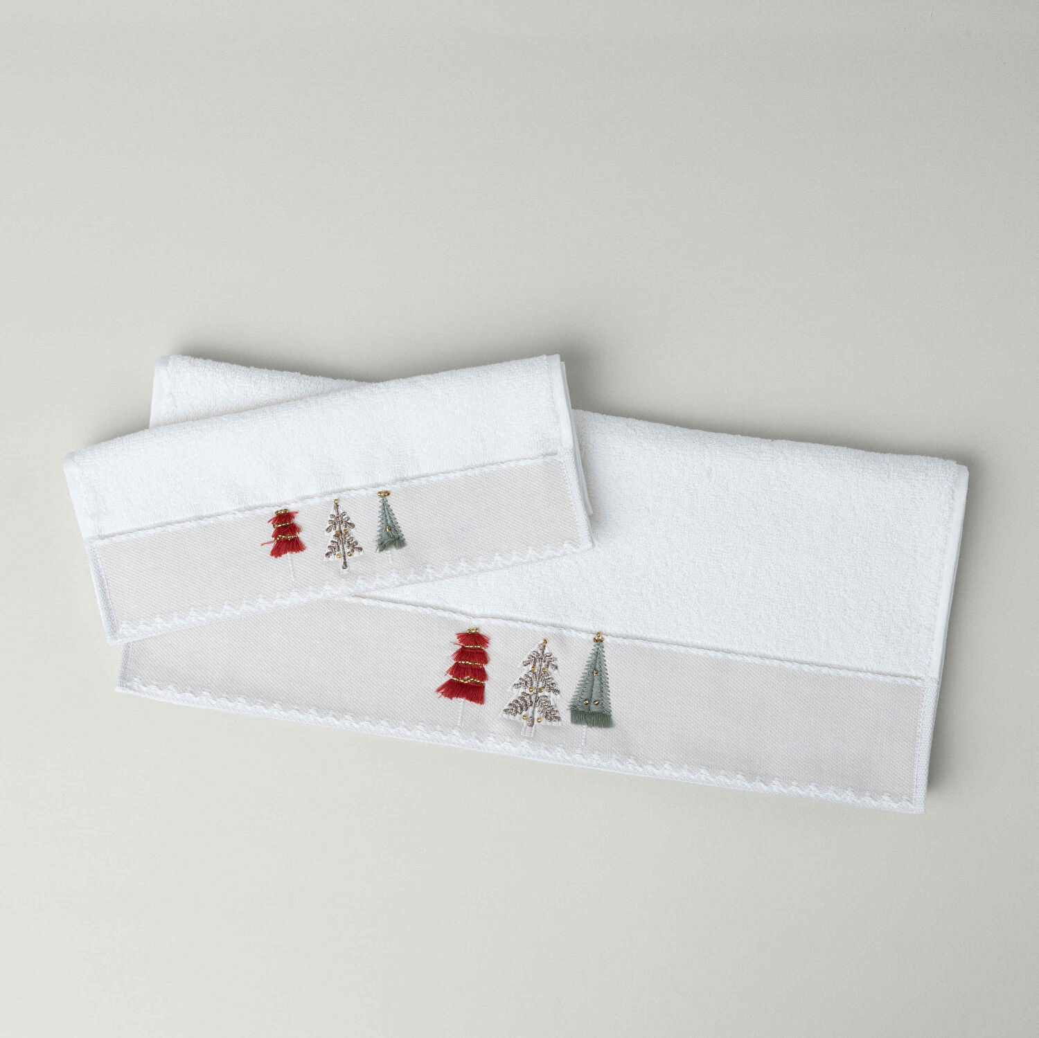 Linens Pine Pamuk 30x45 Cm El Havlusu Ekru