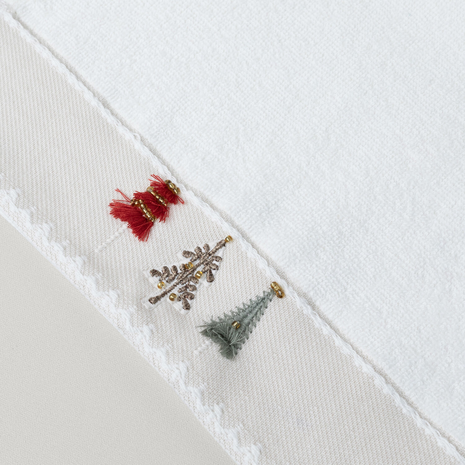 Linens Pine Pamuk 30x45 Cm El Havlusu Ekru