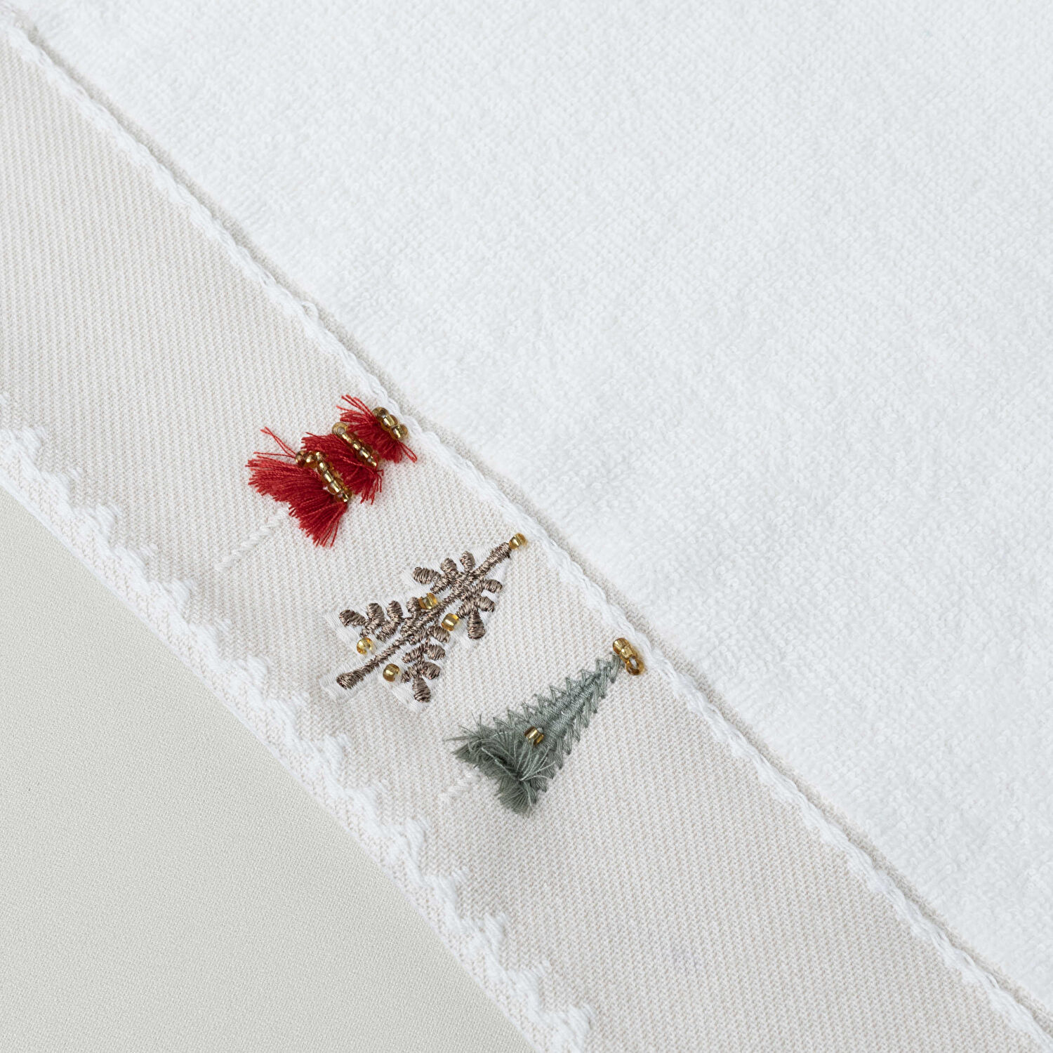 Linens Pine Pamuk 30x45 Cm El Havlusu Ekru