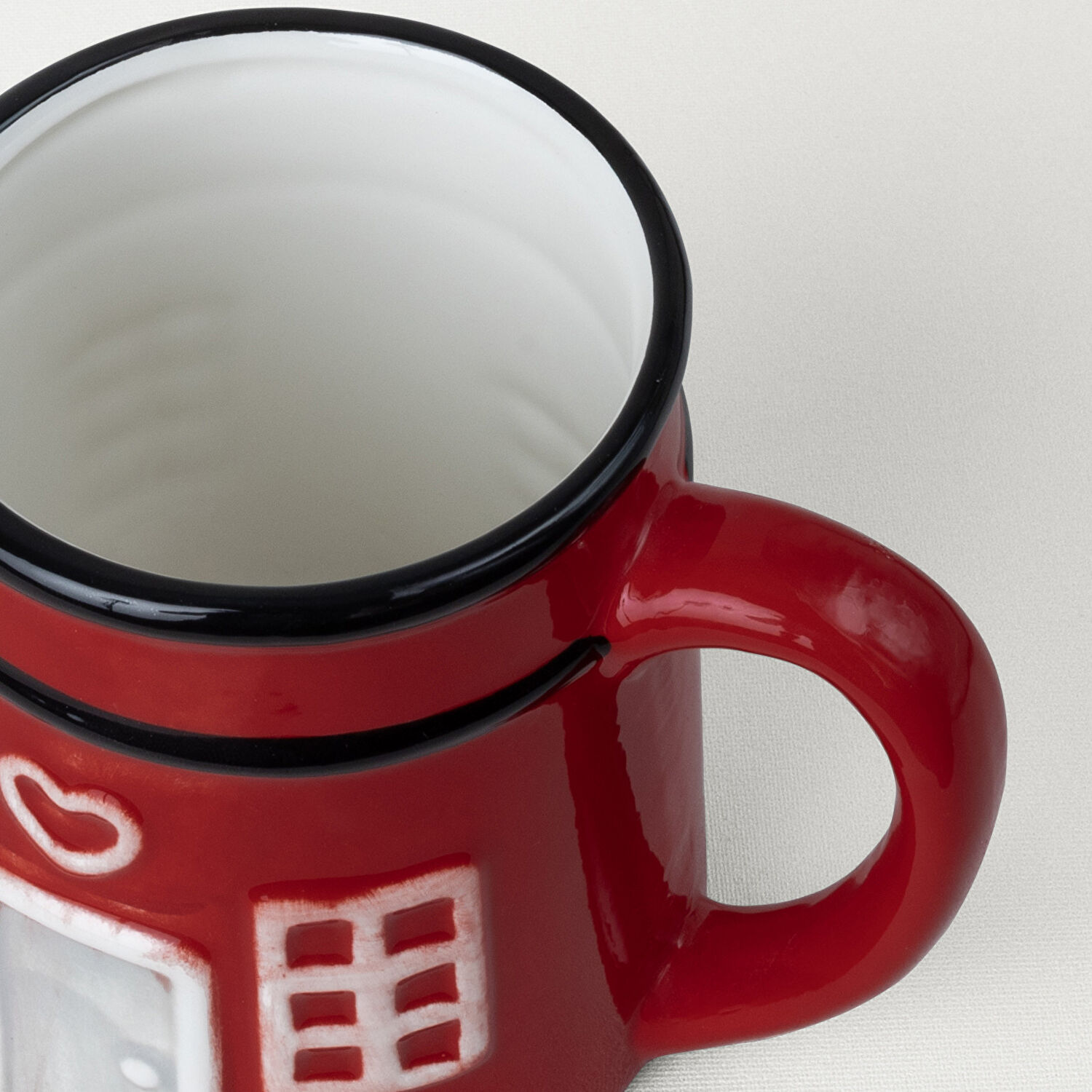 Linens House Dolomit 460 ml Kupa Kırmızı